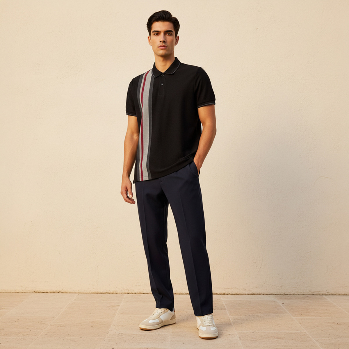 Men Short Sleeve Striped Polo T-shirt-men-clothing-tshirtsandpolos-polos-image-3