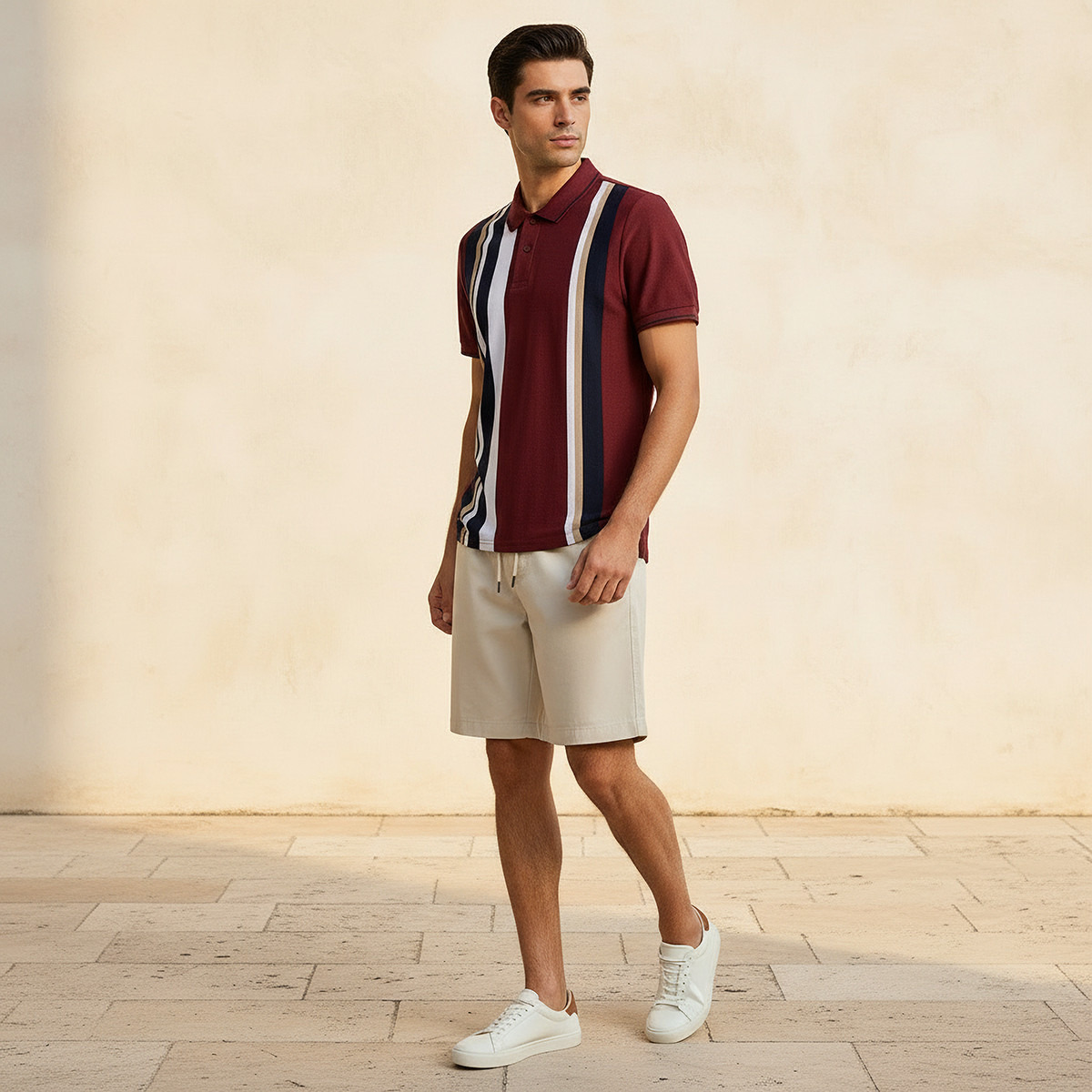 Men Short Sleeves Striped Polo T-shirt-men-clothing-tshirtsandpolos-polos-image-3