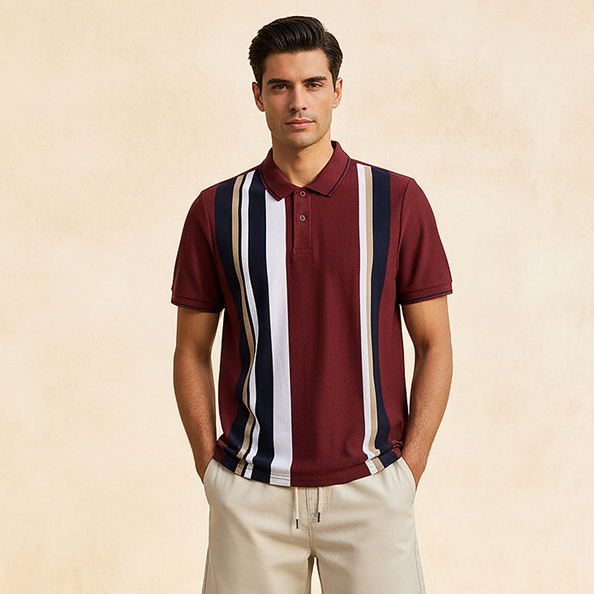 Men Short Sleeves Striped Polo T-shirt-men-clothing-tshirtsandpolos-polos-image-5