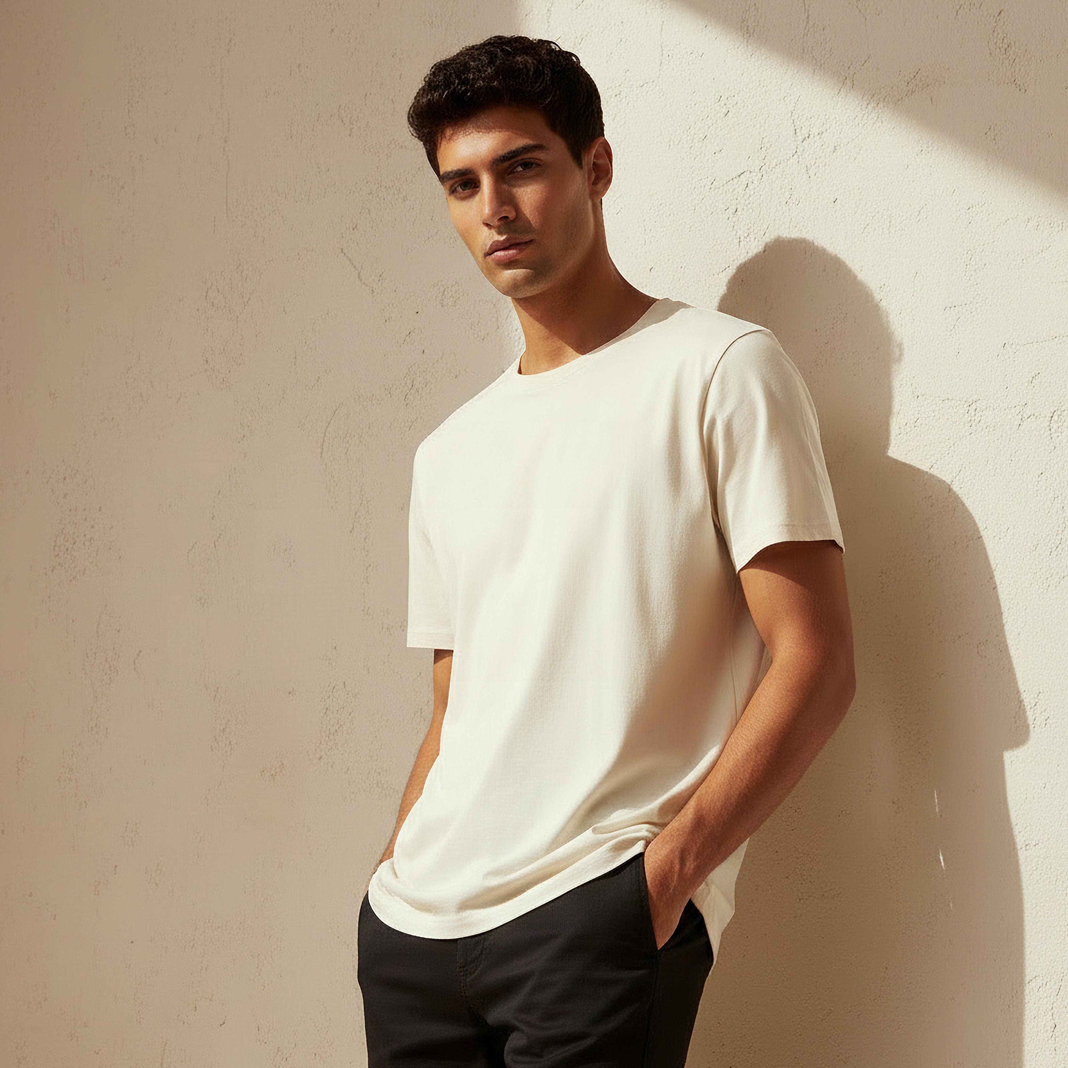 Men Regular Fit Crew Neck Short Sleeves T-shirt-men-clothing-tshirtsandpolos-tshirts-image-1