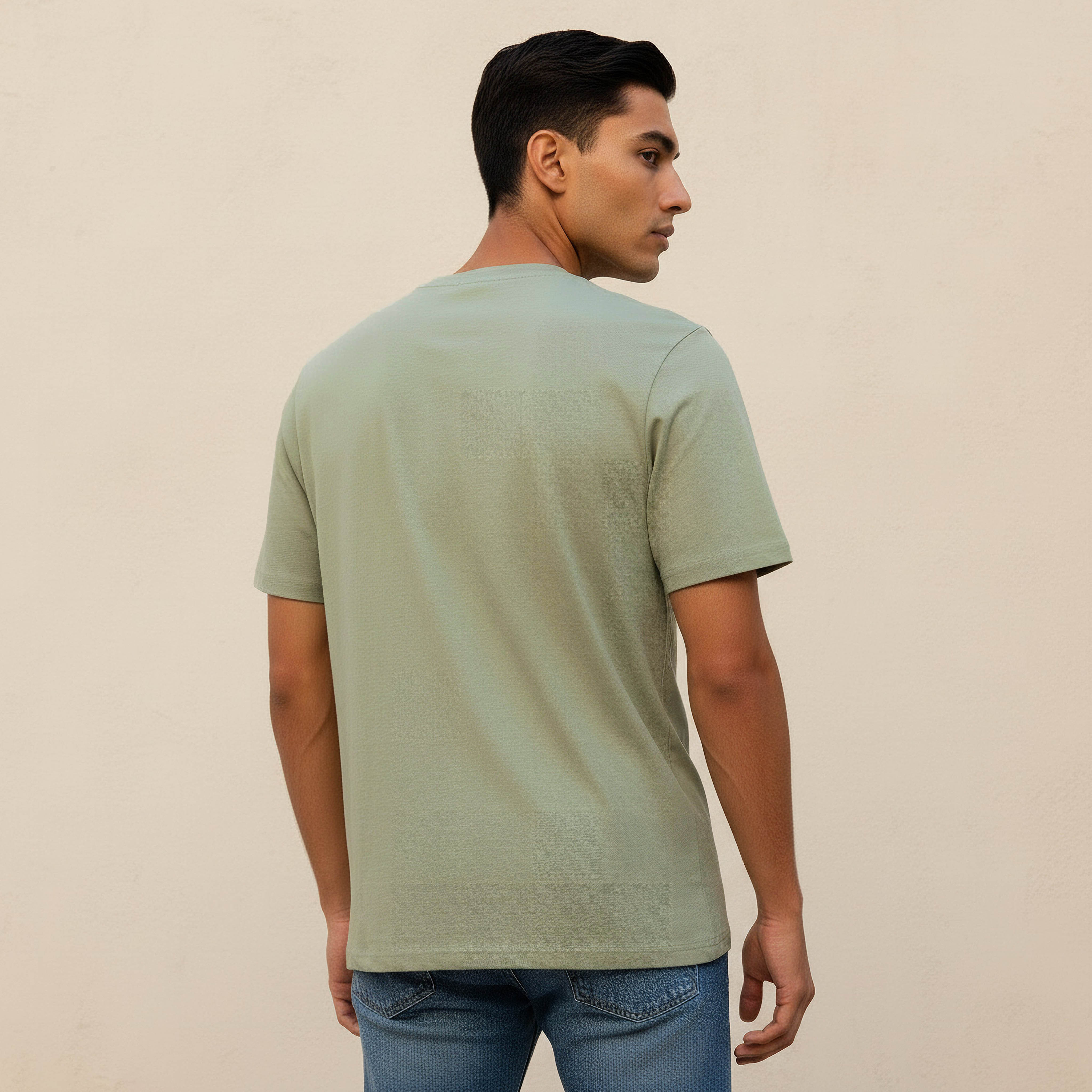 Men Regular Fit Crew Neck Short Sleeves T-shirt-men-clothing-tshirtsandpolos-tshirts-image-4