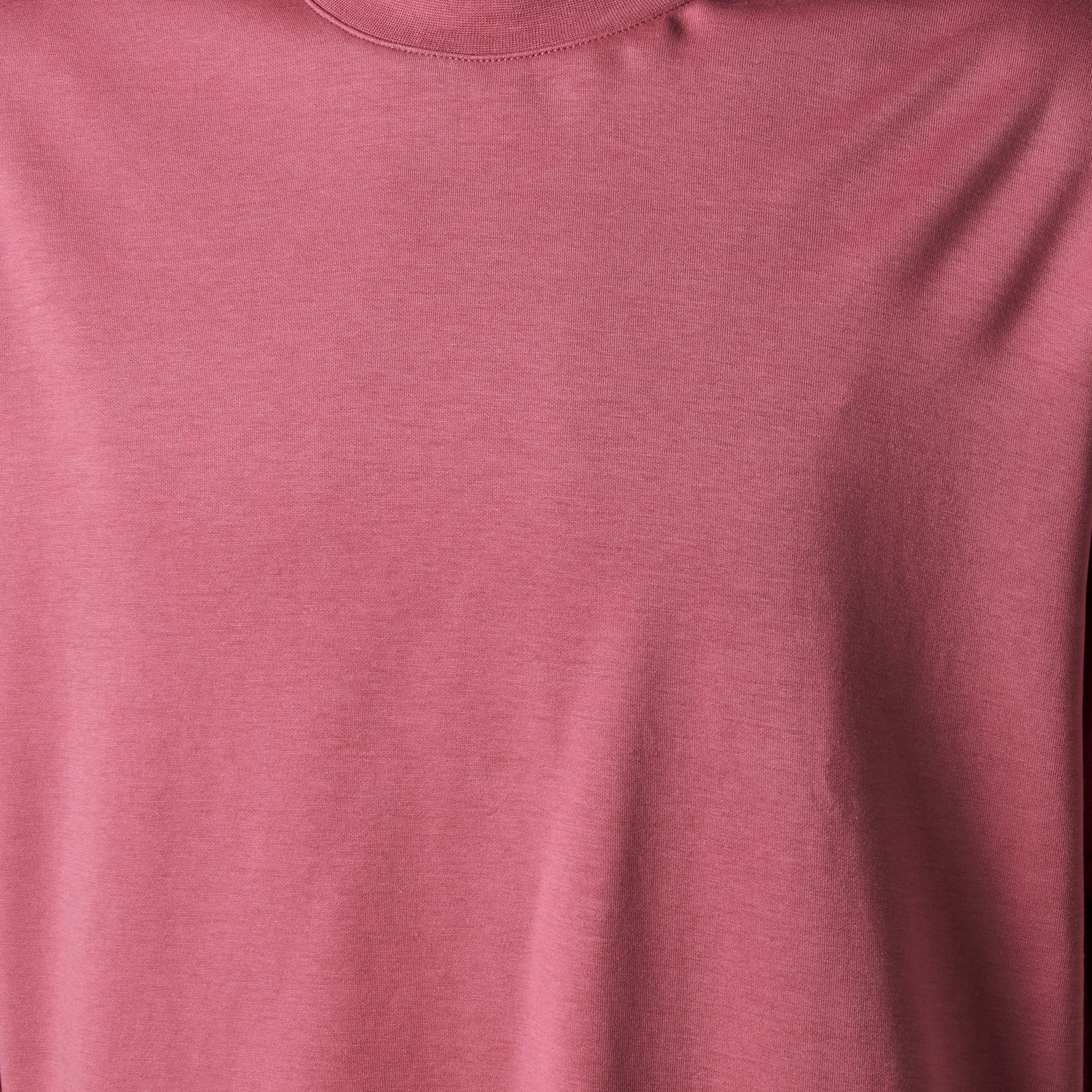 تيشيرت بقصة مريحة وياقة ضيقة وأكمام قصيرة للرجال-men-clothing-tshirtsandpolos-tshirts-image-2