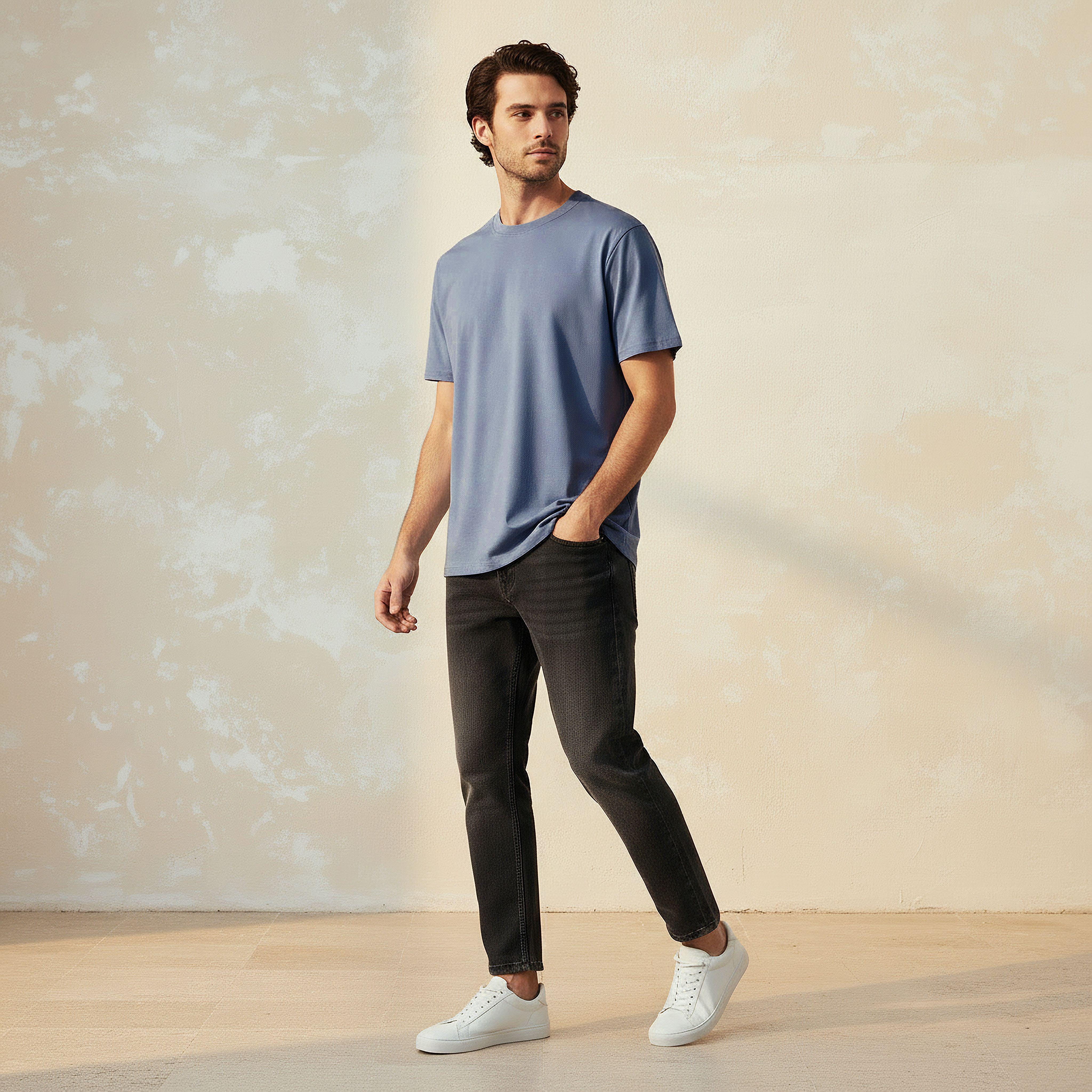 Men Relaxed Fit Crew Neck Short Sleeves Jersey T-shirt-men-clothing-tshirtsandpolos-tshirts-image-3
