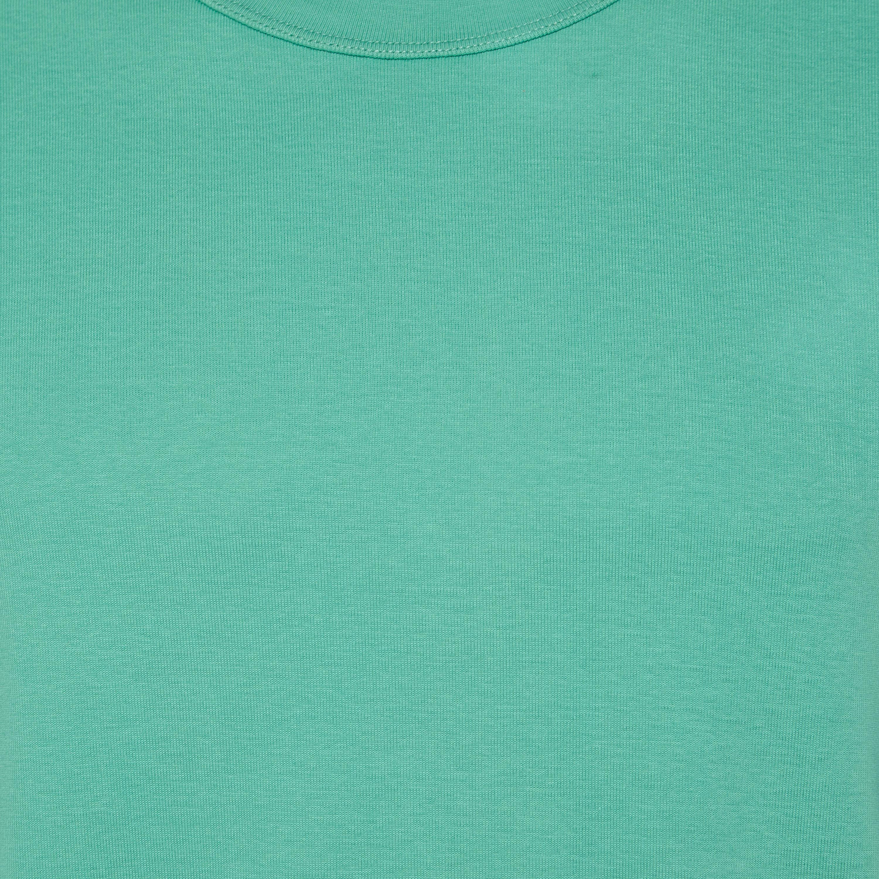 تيشيرت جيرسي بقصّة مريحة وياقة ضيقة وأكمام قصيرة للرجال-men-clothing-tshirtsandpolos-tshirts-image-2