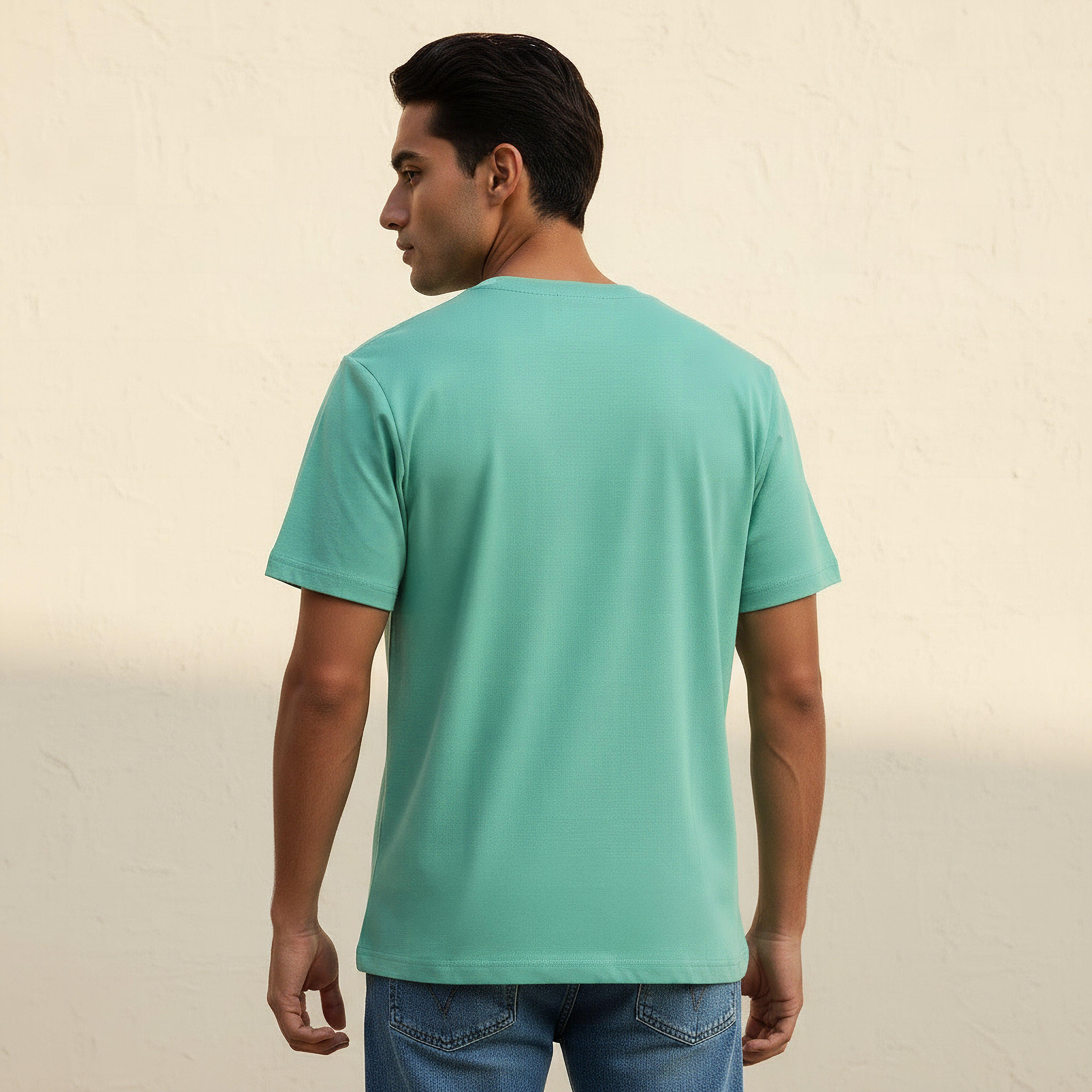 تيشيرت جيرسي بقصّة مريحة وياقة ضيقة وأكمام قصيرة للرجال-men-clothing-tshirtsandpolos-tshirts-image-4