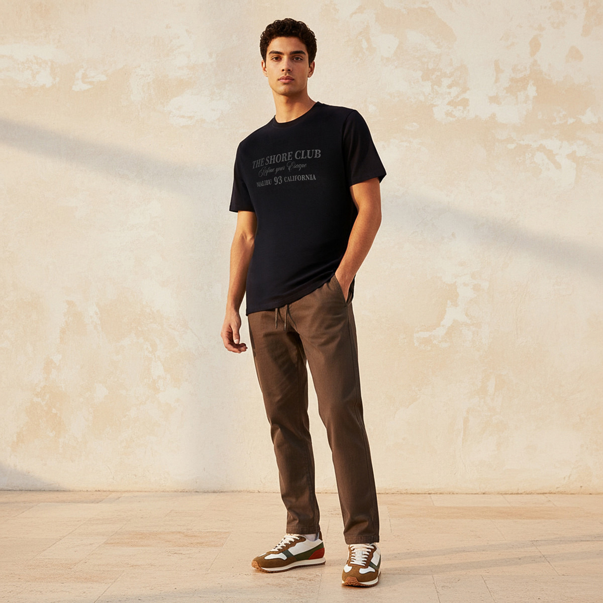 Men Slim Fit Crew Neck Short Sleeves Typographic Print T-shirt-PROMO_SP_QA_2FOR49_110625-image-3