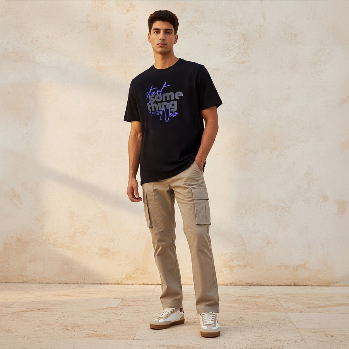 Men Slim Fit Crew Neck Short Sleeves Slogan Print T-shirt-PROMO_SP_QA_2FOR49_110625-image-3