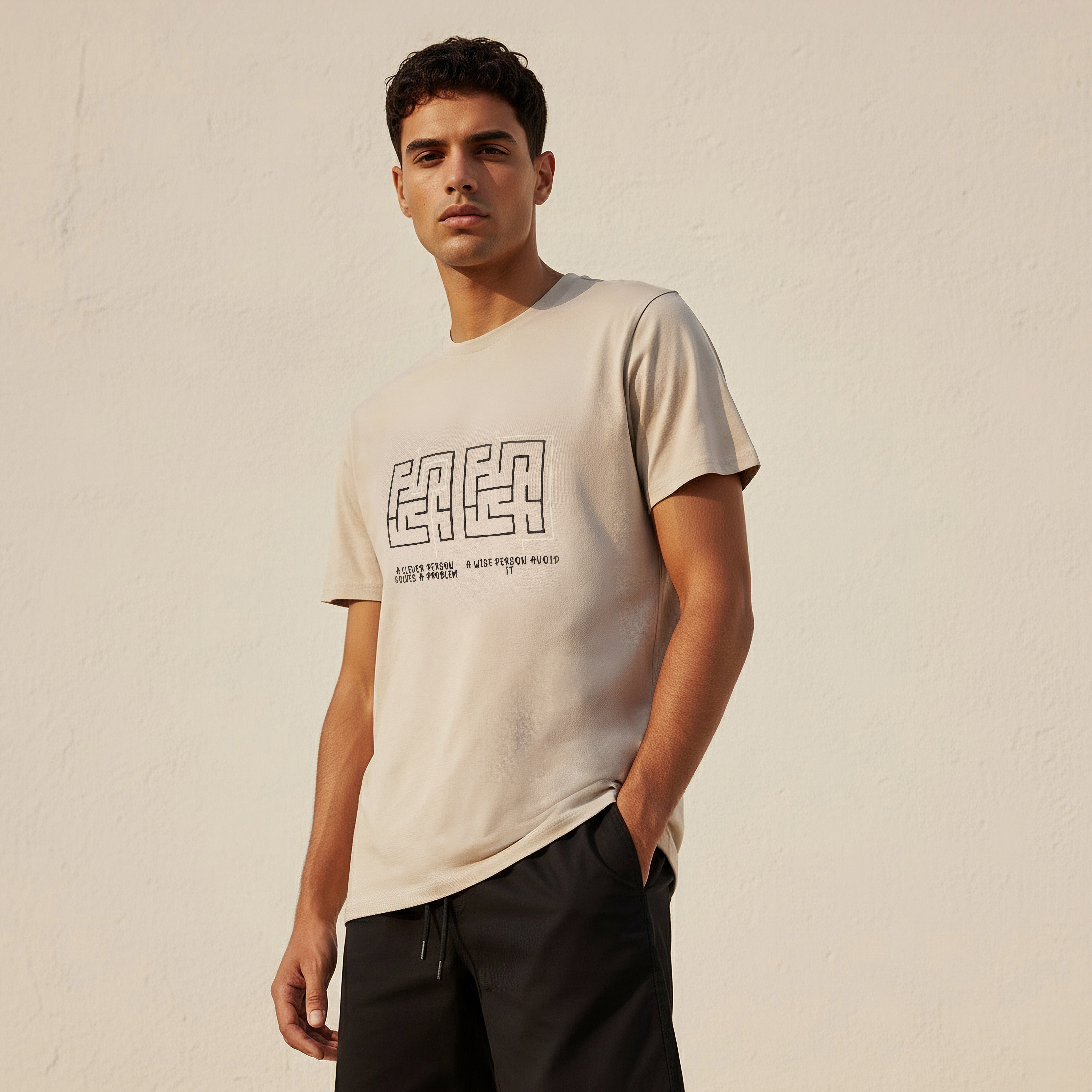 Men Slim Fit Crew Neck Short Sleeves Graphic Print T-shirt-men-clothing-tshirtsandpolos-tshirts-image-1