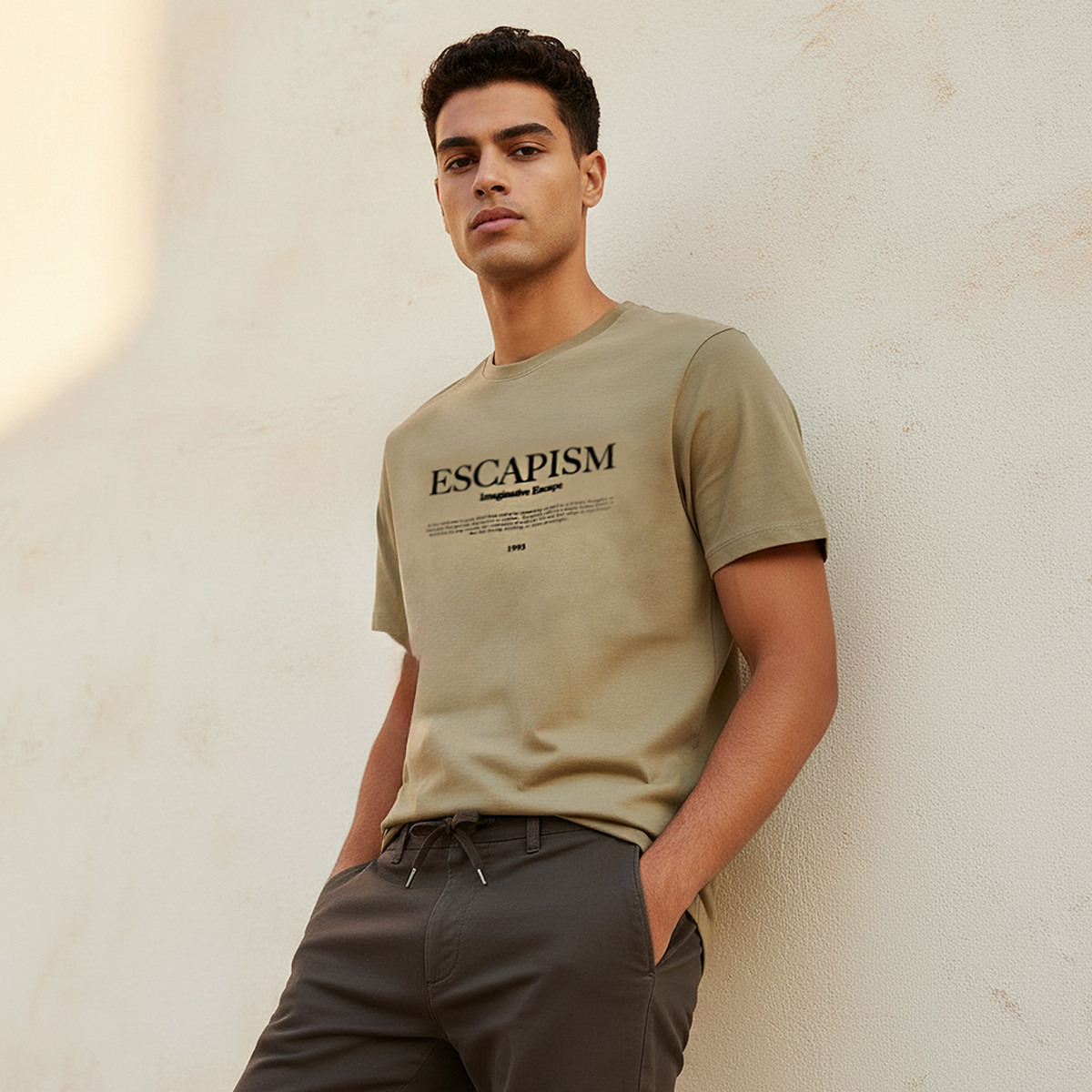 Men Slim Fit Crew Neck Short Sleeve Slogan Print T-shirt-men-clothing-tshirtsandpolos-tshirts-image-1