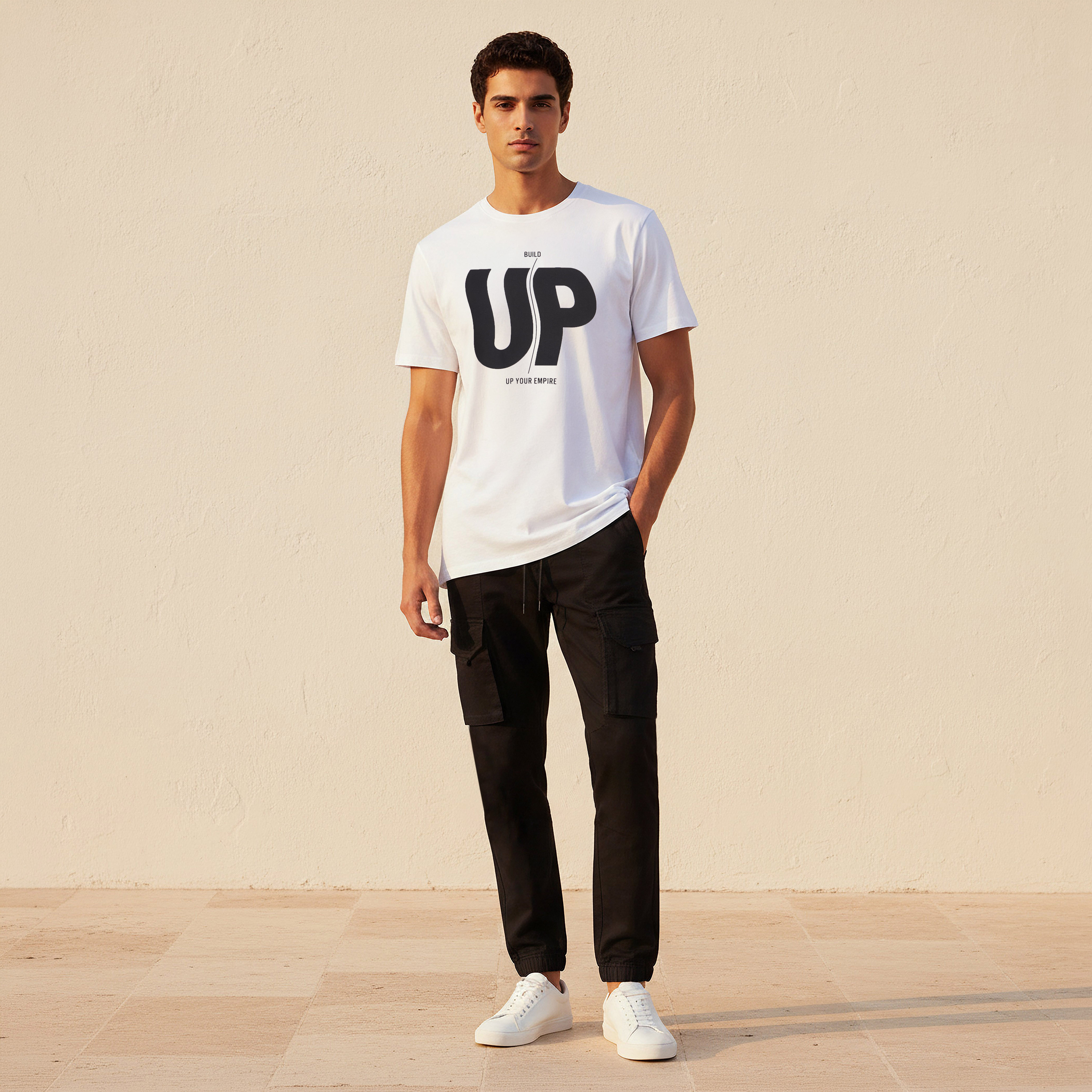 Men Slim Fit Crew Neck Short Sleeves Slogan Print T-shirt-men-clothing-tshirtsandpolos-tshirts-image-3