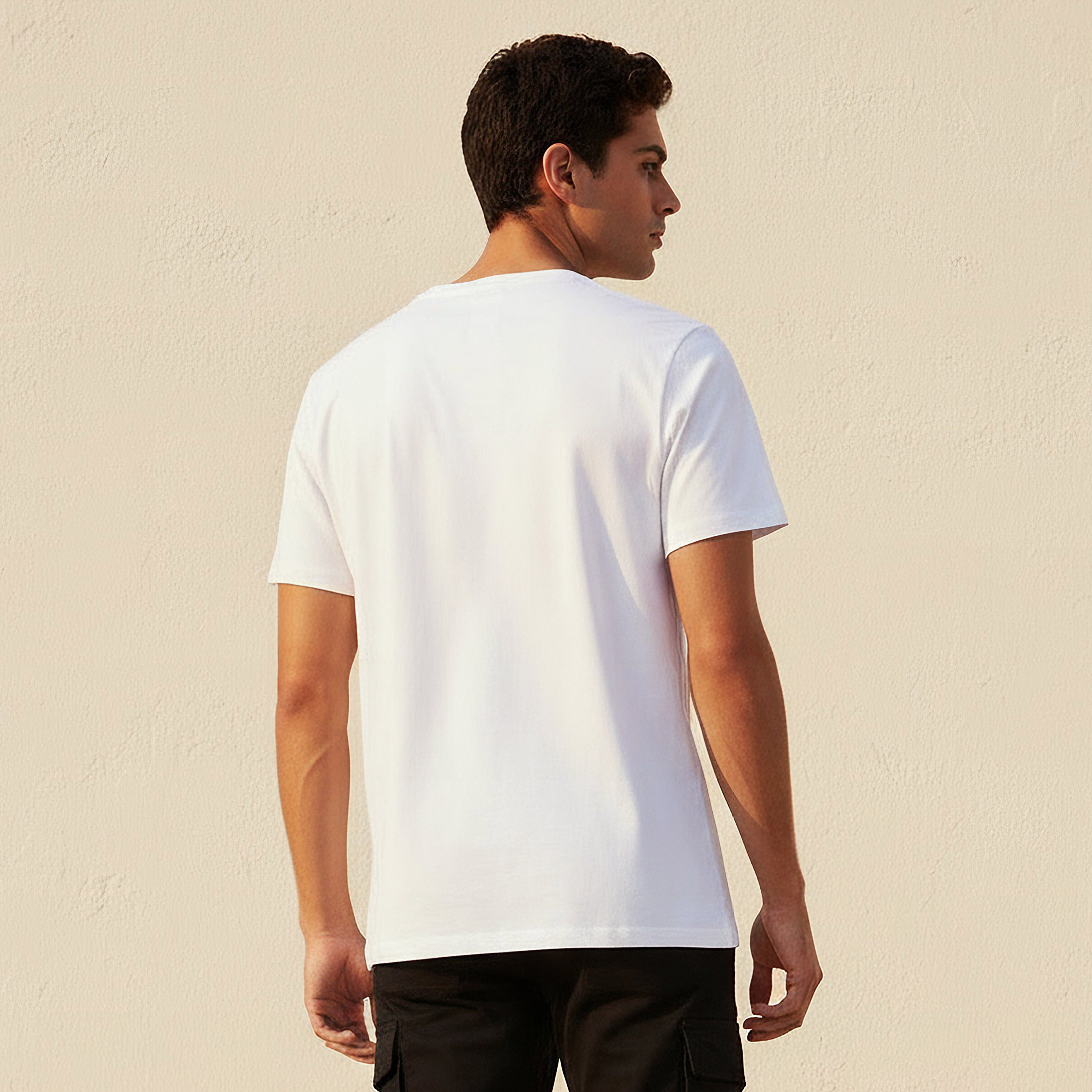 Men Slim Fit Crew Neck Short Sleeves Slogan Print T-shirt-men-clothing-tshirtsandpolos-tshirts-image-4
