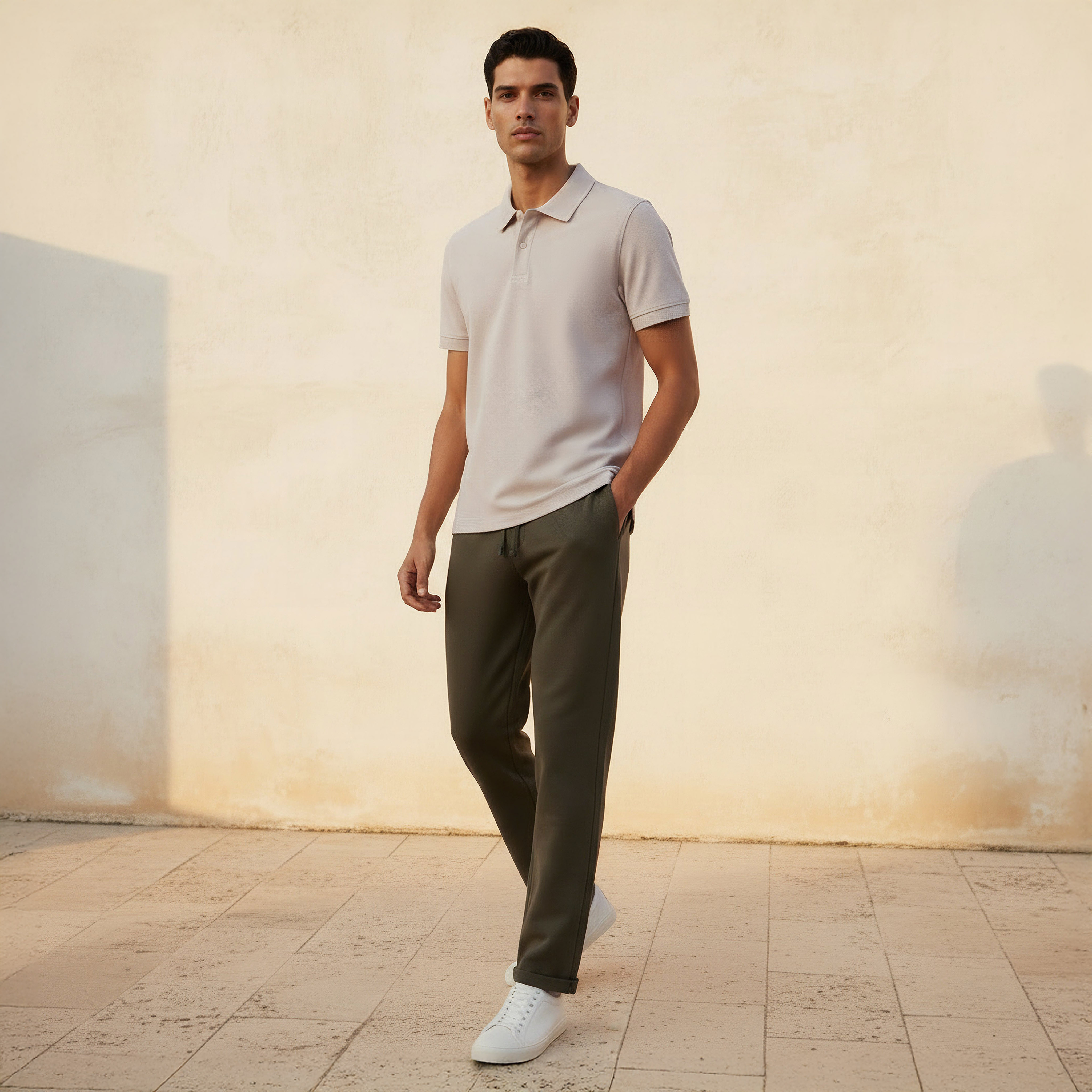 Men Short Sleeve Textured Polo T-shirt-men-clothing-tshirtsandpolos-polos-image-3