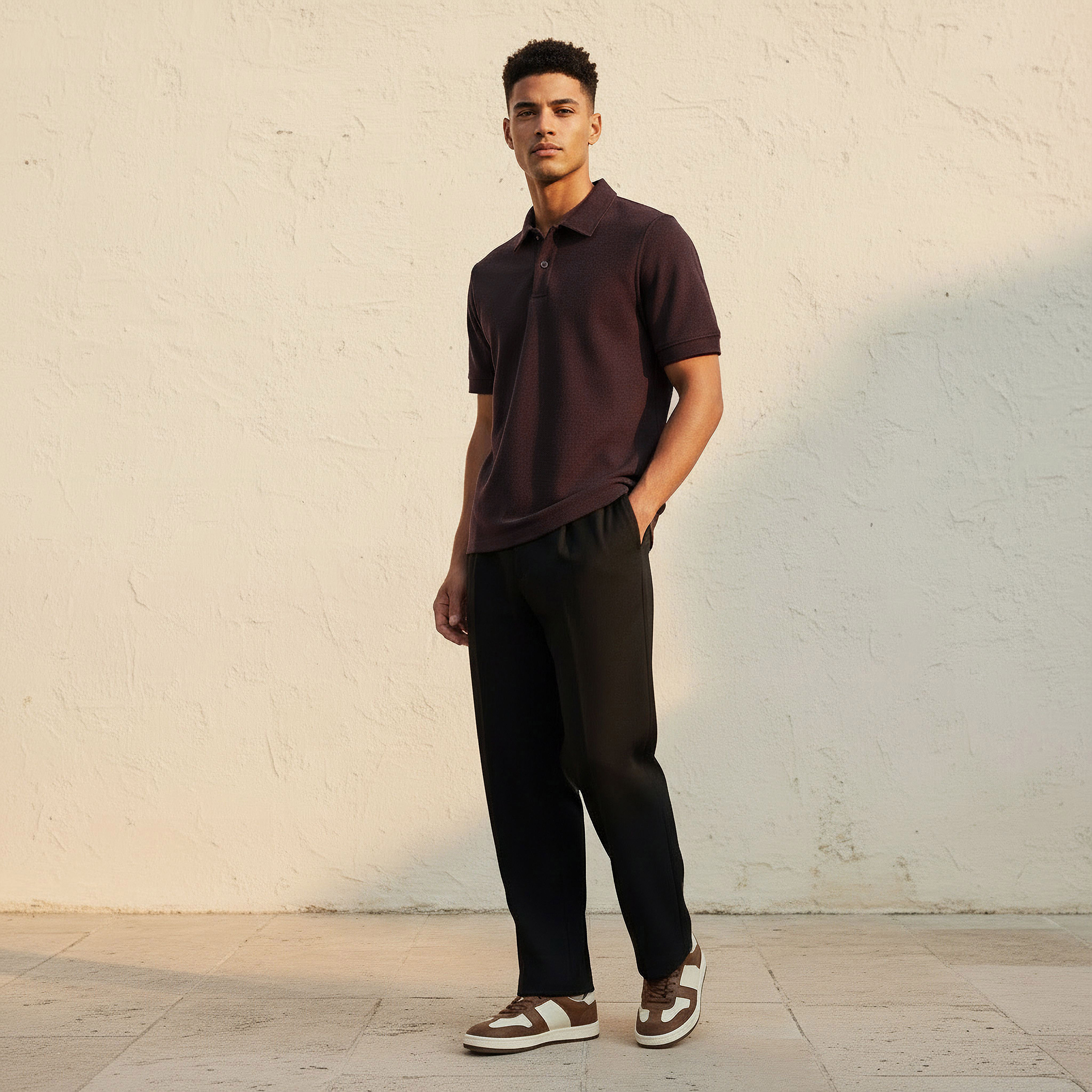 Men Short Sleeves Textured Polo T-shirt-men-clothing-tshirtsandpolos-polos-image-3