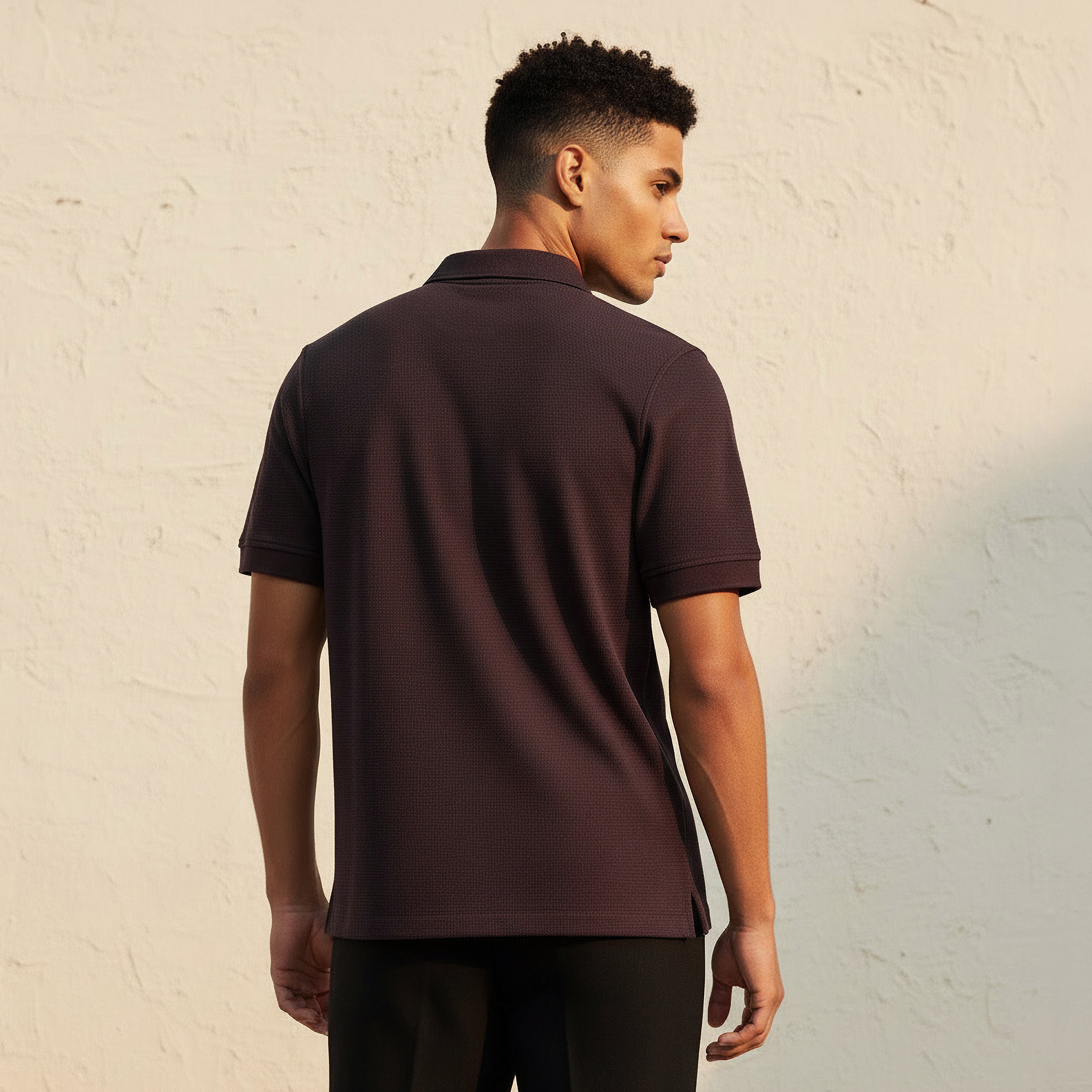 Men Short Sleeves Textured Polo T-shirt-men-clothing-tshirtsandpolos-polos-image-4
