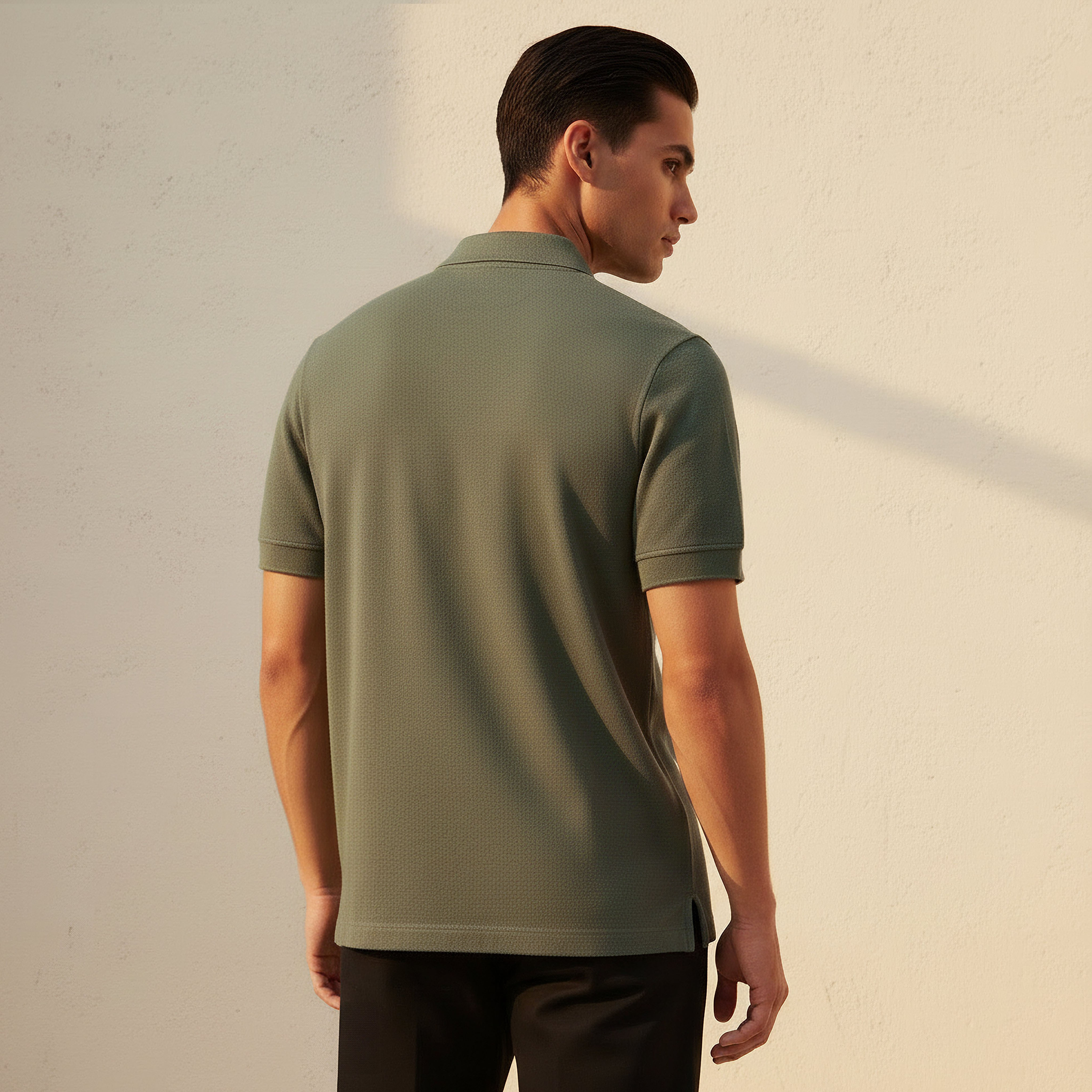 Men Short Sleeve Textured Polo T-shirt-men-clothing-tshirtsandpolos-polos-image-4