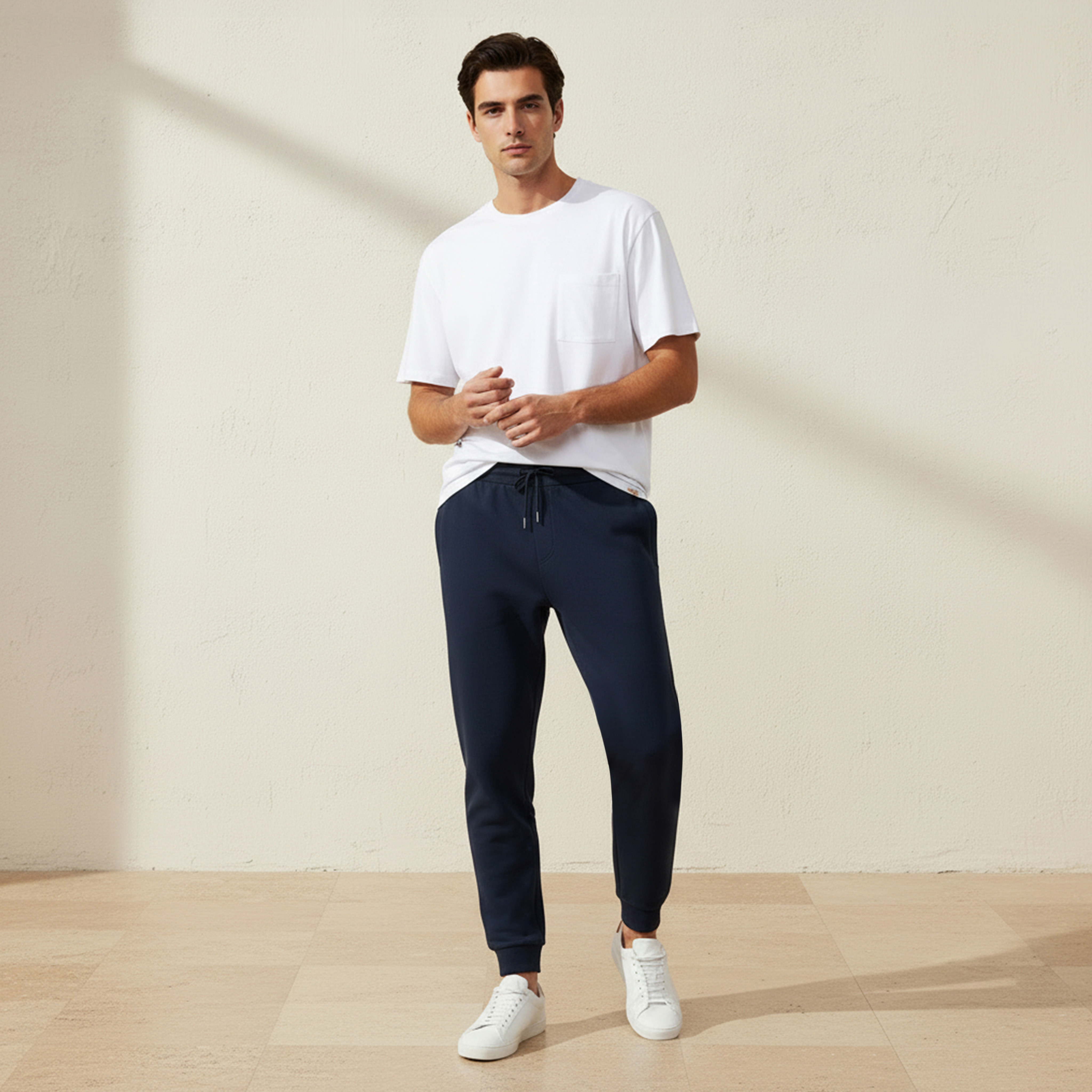 Men Regular Fit Joggers with Drawstring Closure-men-clothing-bottoms-joggers-image-3