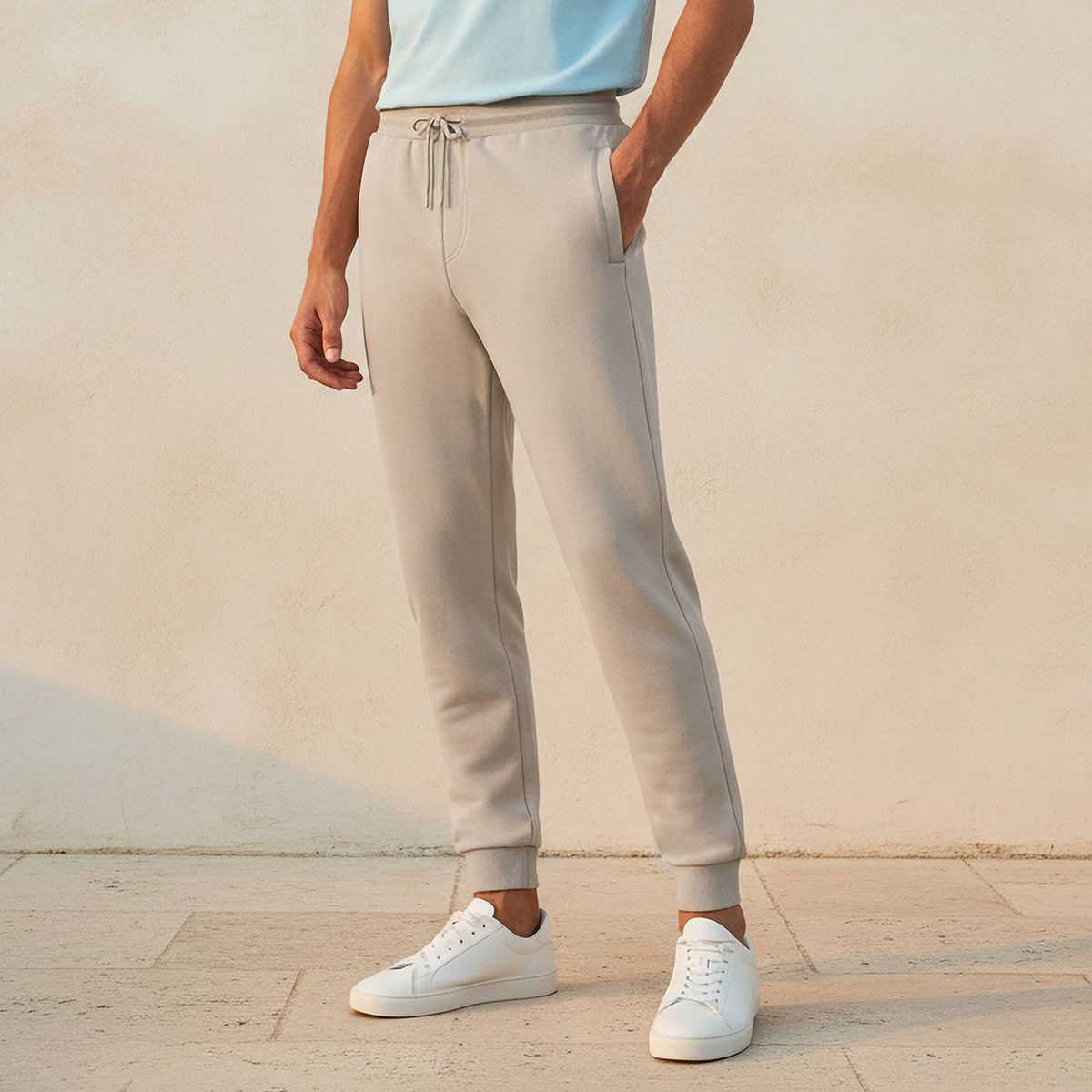 Men Regular Fit Joggers with Drawstring Closure-men-clothing-bottoms-joggers-image-1