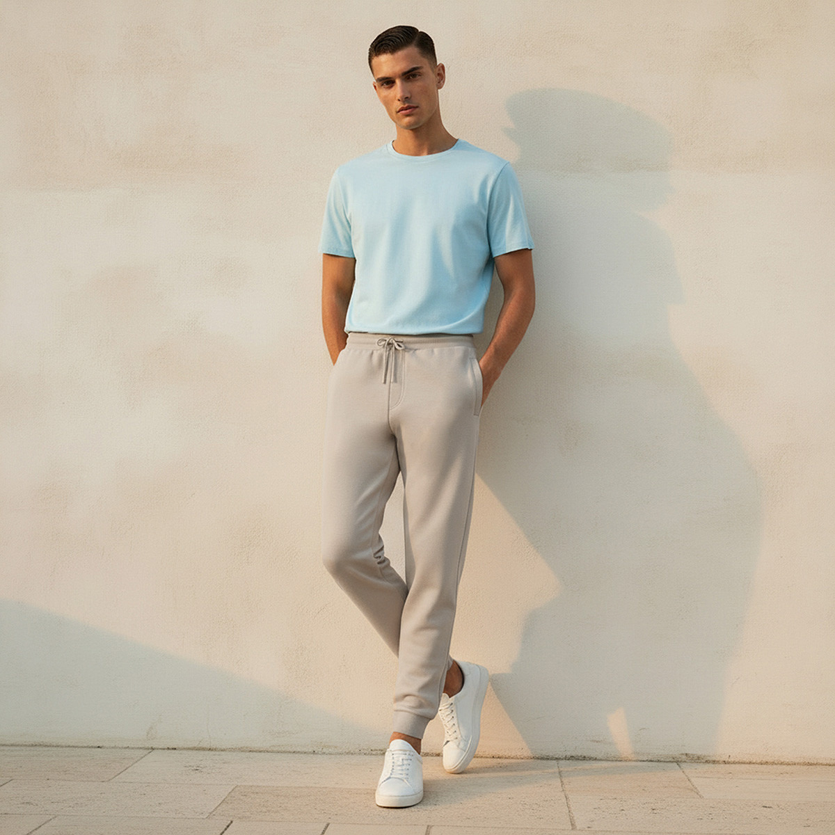 Men Regular Fit Joggers with Drawstring Closure-men-clothing-bottoms-joggers-image-3