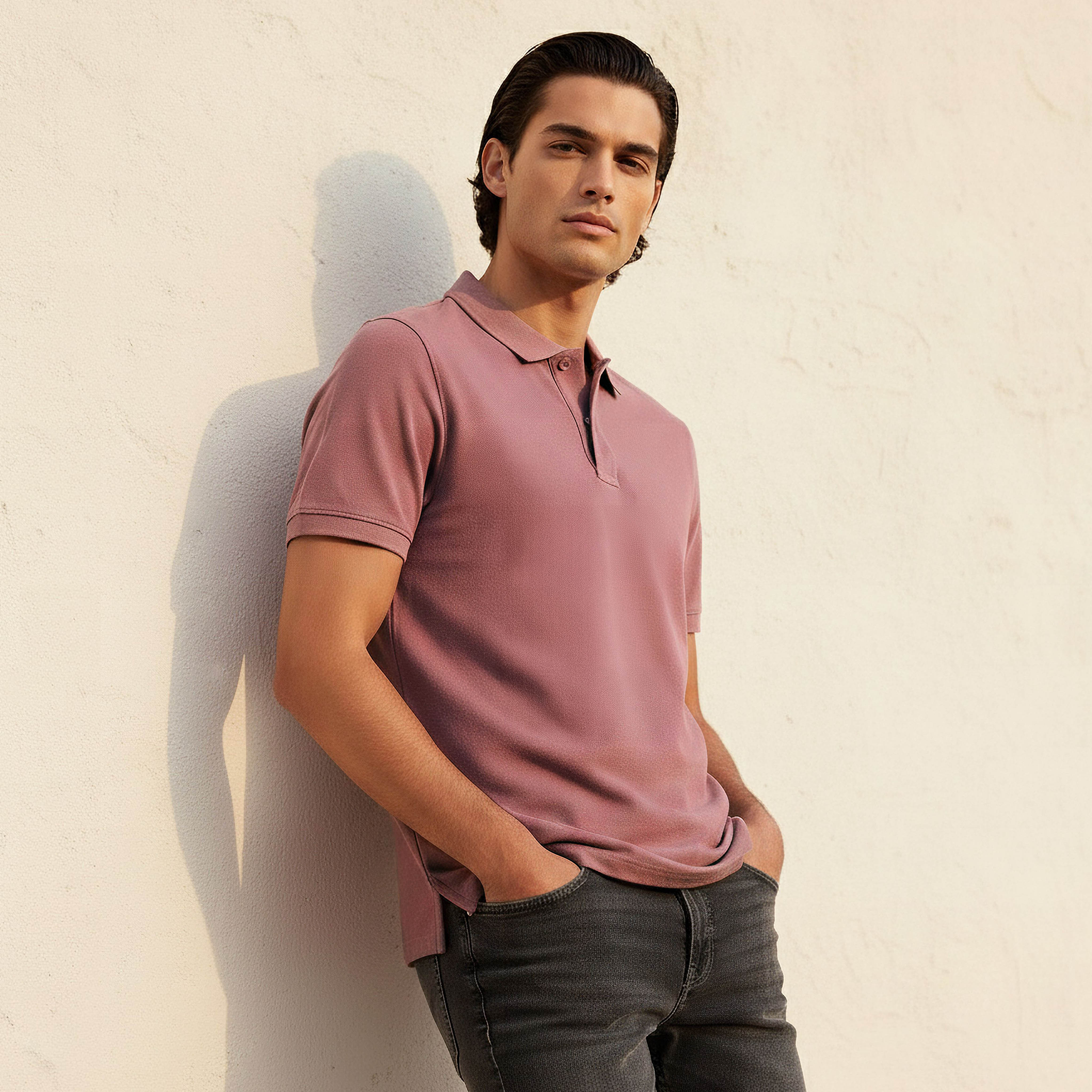 Men Short Sleeve Polo T-shirt-men-clothing-tshirtsandpolos-polos-image-1