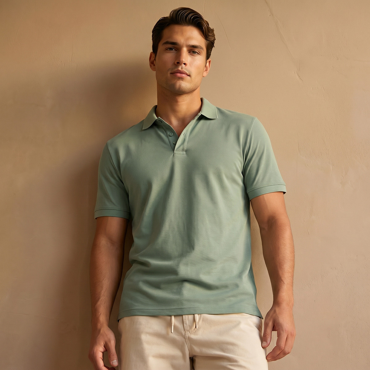 Men Short Sleeve Polo T-shirt-men-clothing-tshirtsandpolos-polos-image-1
