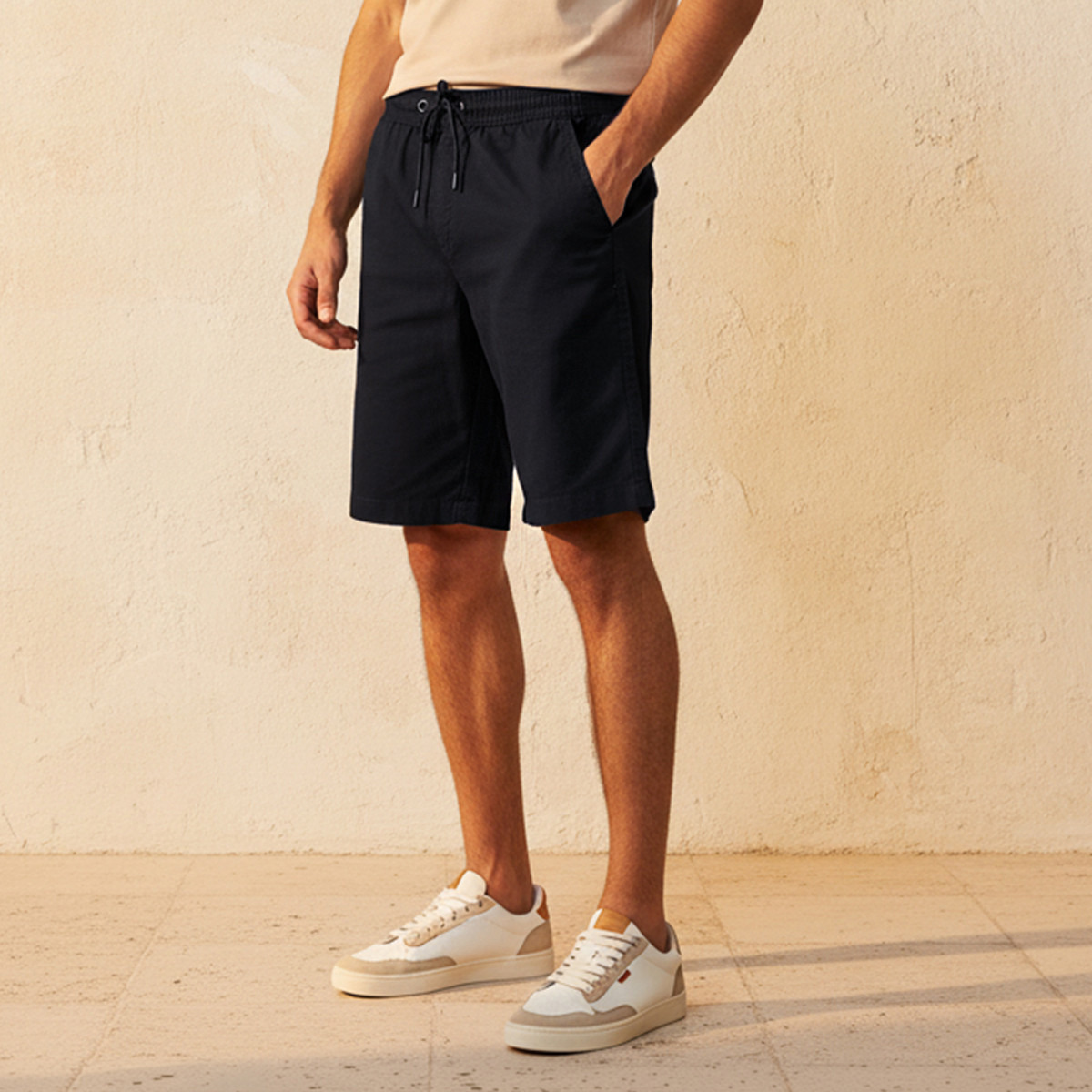 Men Regular Fit Shorts Cotton-men-clothing-bottoms-shorts-image-1