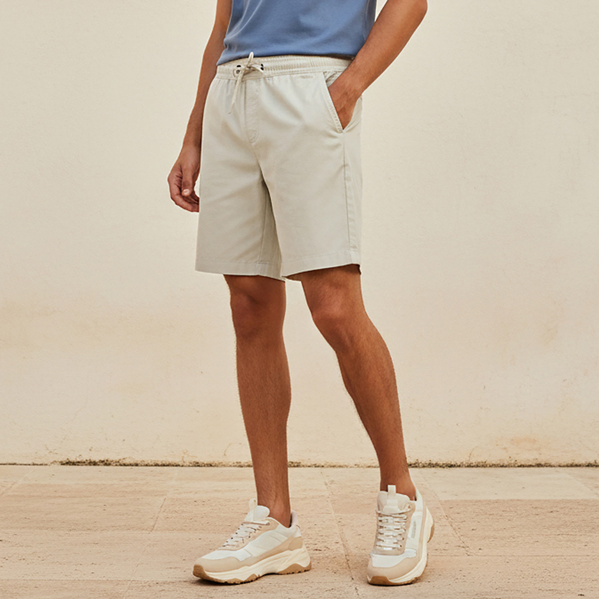 Men Regular Fit Shorts Cotton-men-clothing-bottoms-shorts-image-1
