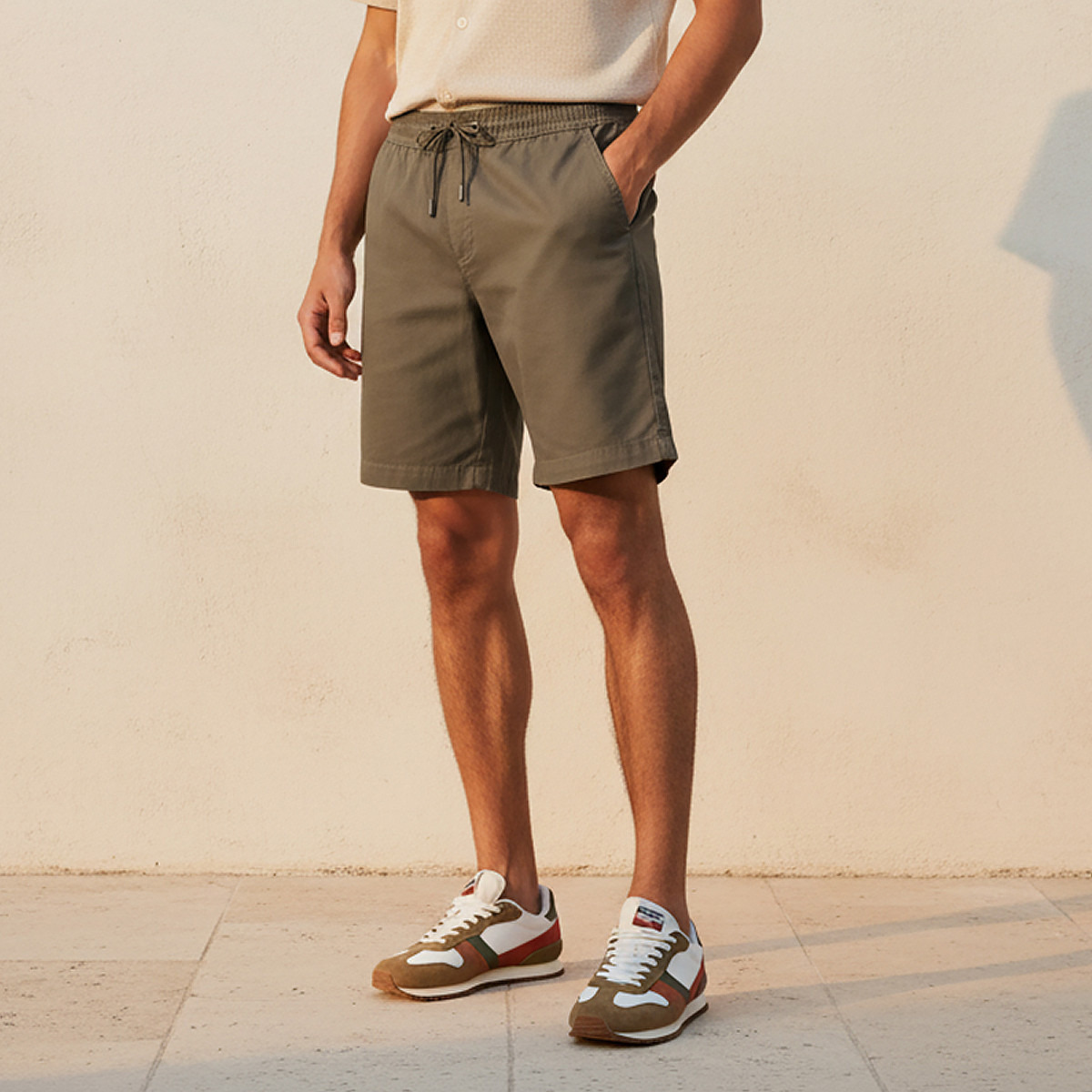 Men Regular Fit Shorts Cotton-men-clothing-bottoms-shorts-image-1