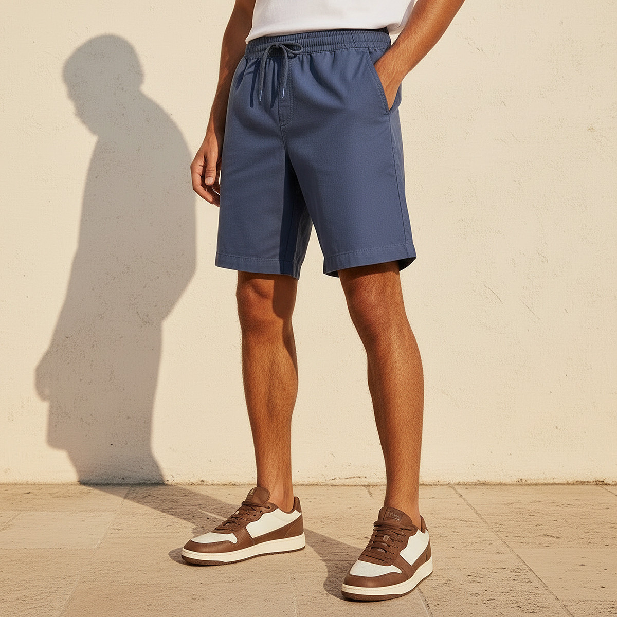 Men Regular Fit Shorts Cotton-men-clothing-bottoms-shorts-image-1