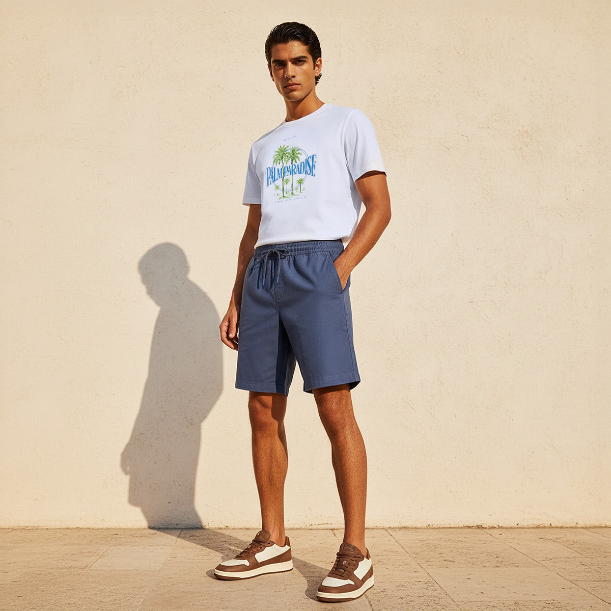 Men Regular Fit Shorts Cotton-men-clothing-bottoms-shorts-image-3