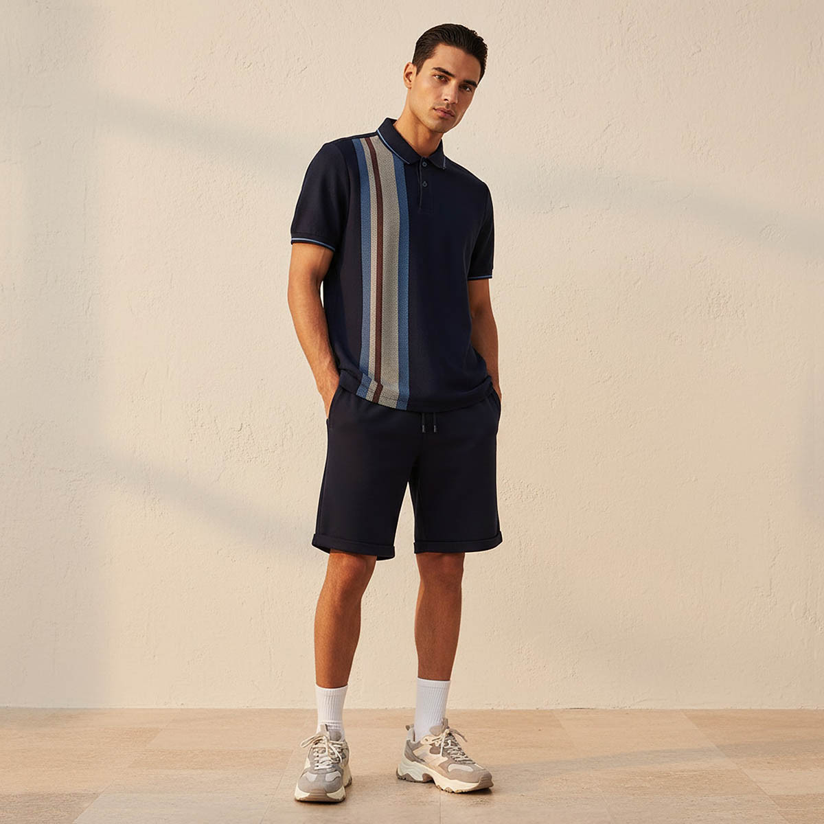 Men Short Sleeves Striped Polo T-shirt-men-clothing-tshirtsandpolos-polos-image-3