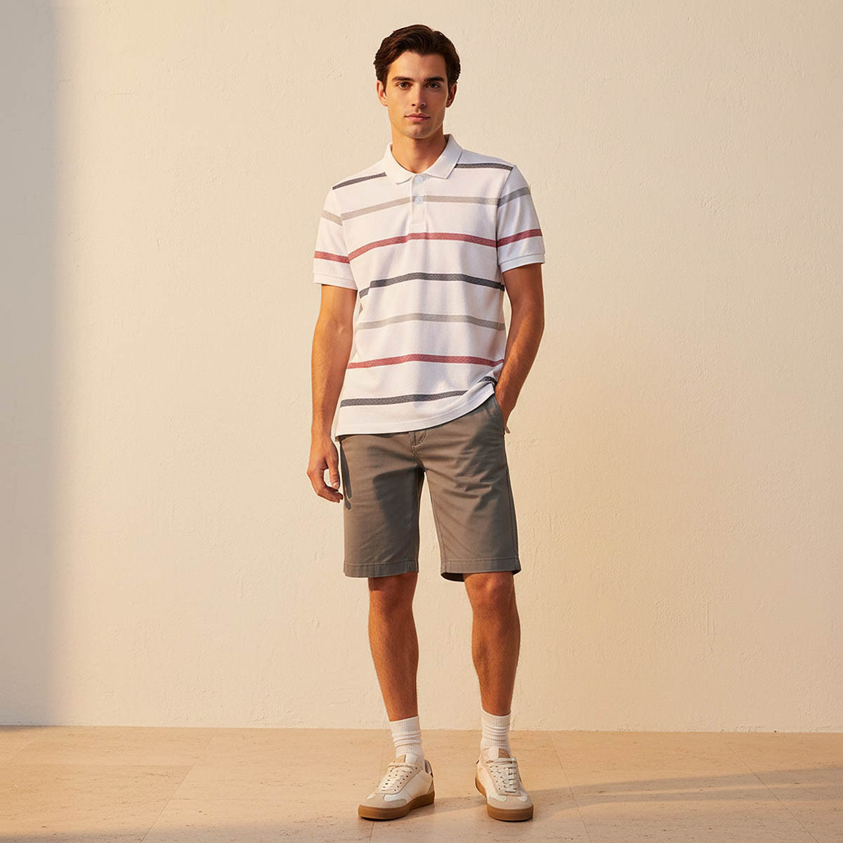 Men Short Sleeves Striped Polo T-shirt-men-clothing-tshirtsandpolos-polos-image-3