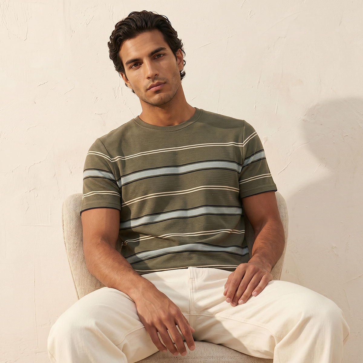 Splash Basic Crew Neck Short Sleeves Striped T-shirt-men-clothing-tshirtsandpolos-tshirts-image-5