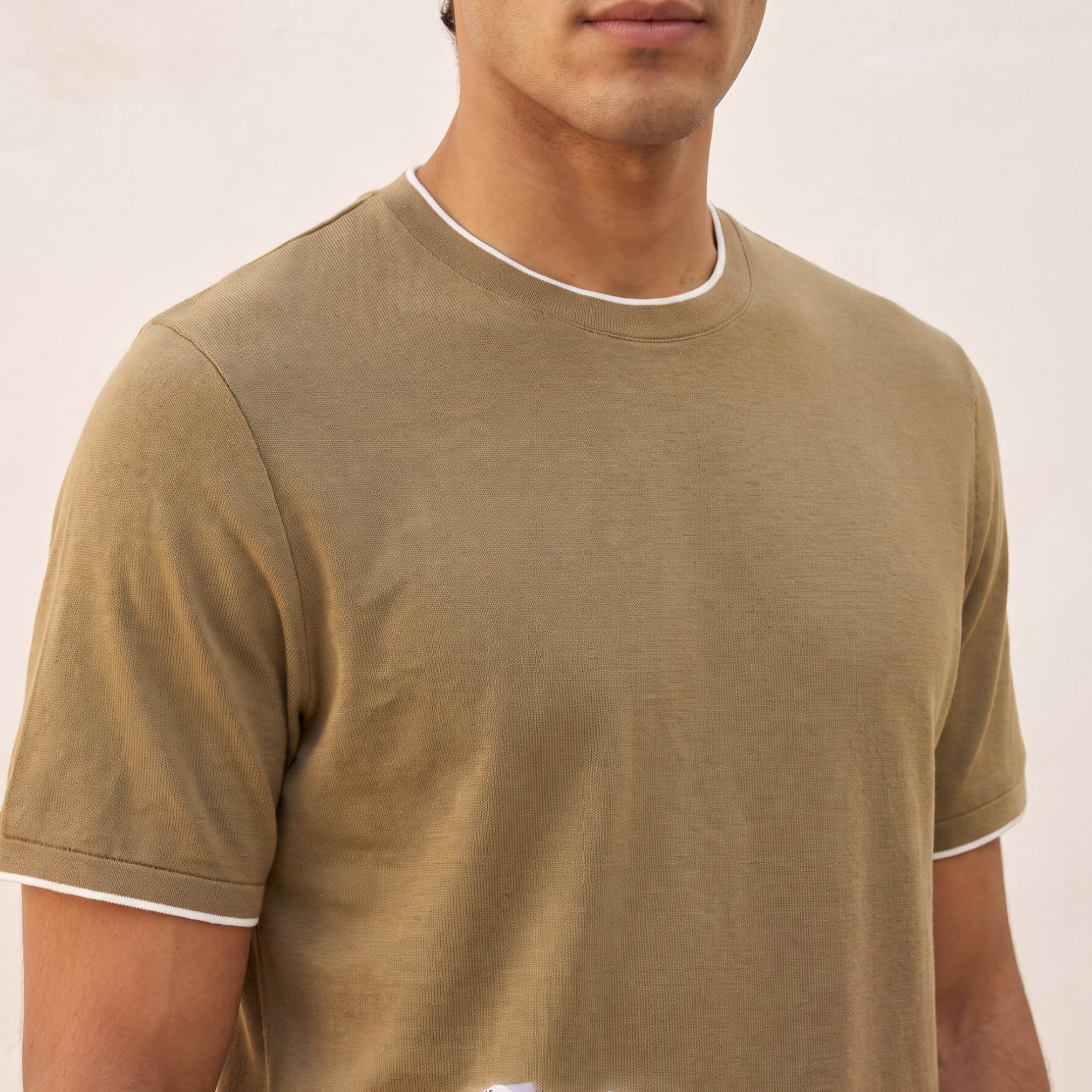 Splash Basics Regular Fit Crew Neck Crepe Pique T-shirt-men-clothing-tshirtsandpolos-tshirts-image-2