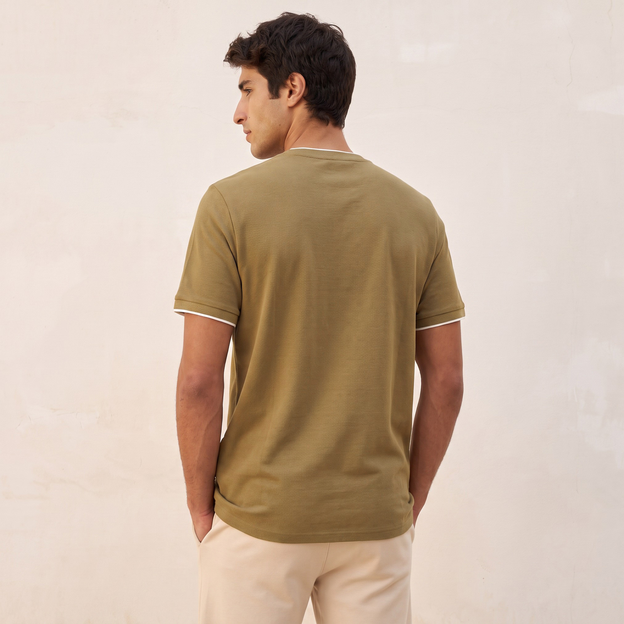 Splash Basics Regular Fit Crew Neck Crepe Pique T-shirt-men-clothing-tshirtsandpolos-tshirts-image-4