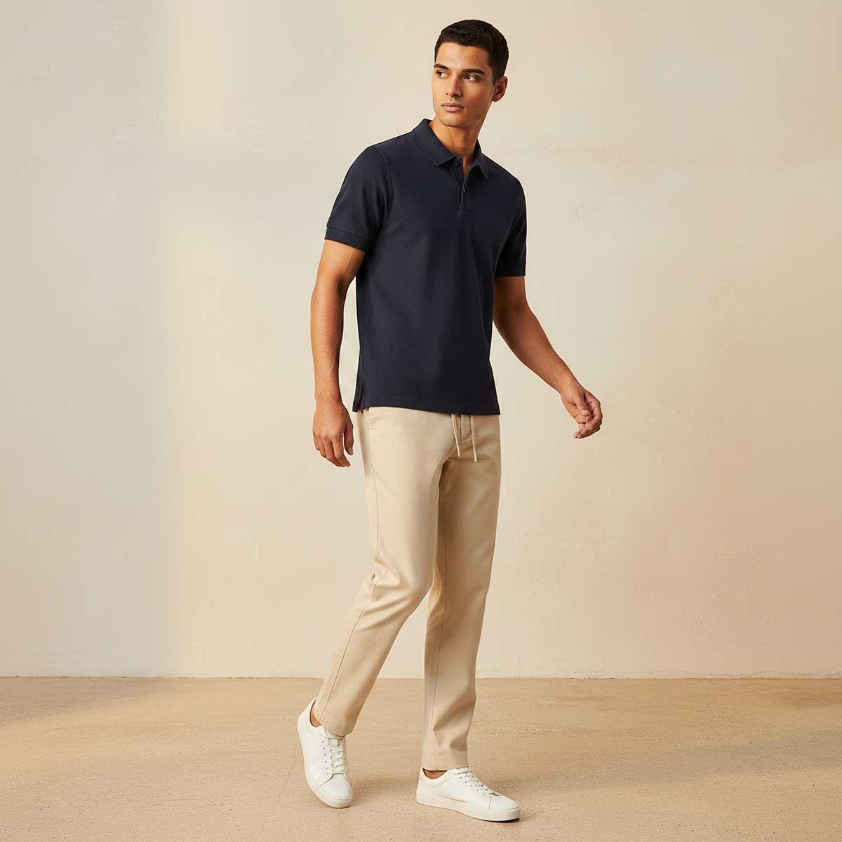 Splash Basic Short Sleeves Textured Polo T-shirt-men-clothing-tshirtsandpolos-polos-image-3