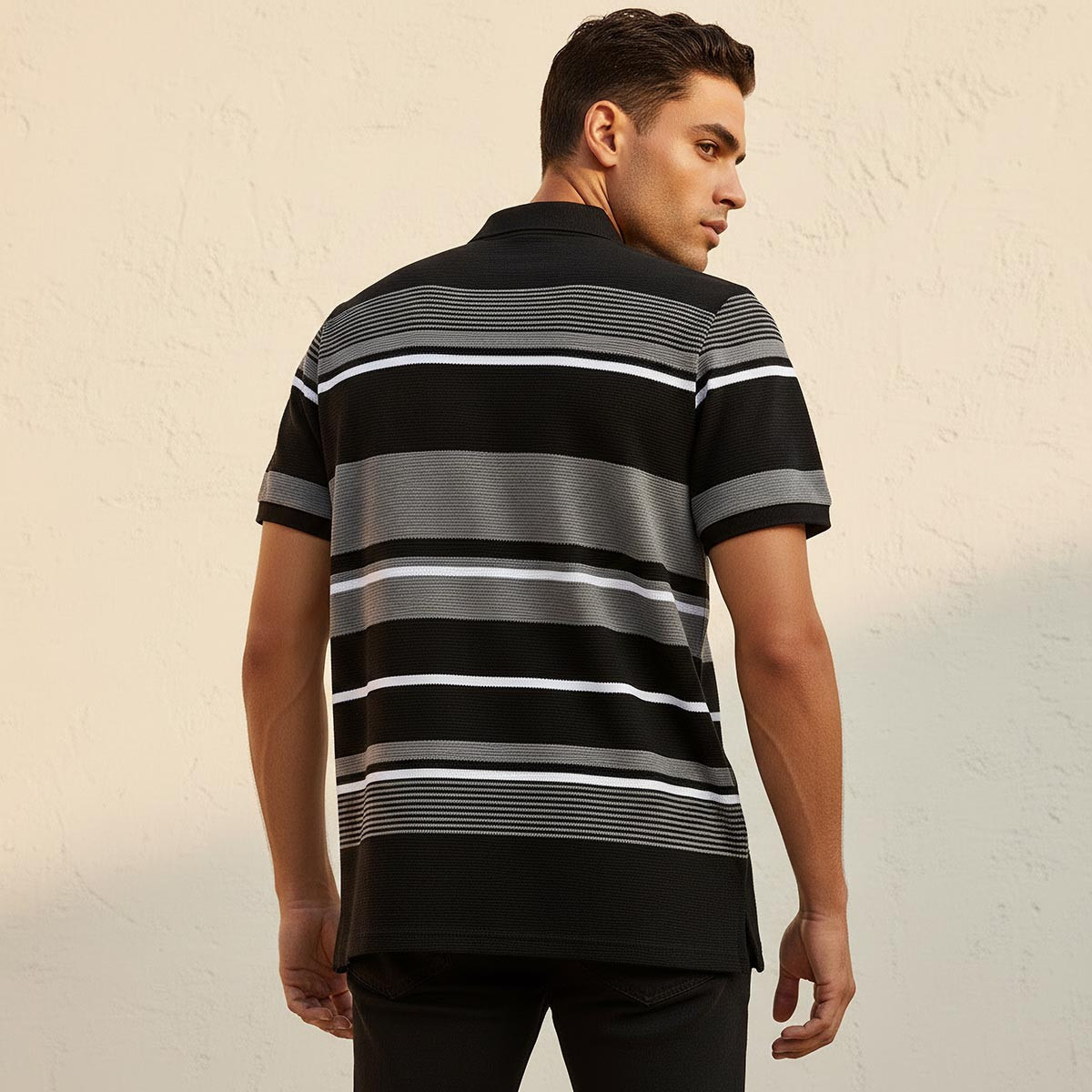 Splash Basic Short Sleeves Striped Polo T-shirt-men-clothing-tshirtsandpolos-polos-image-4