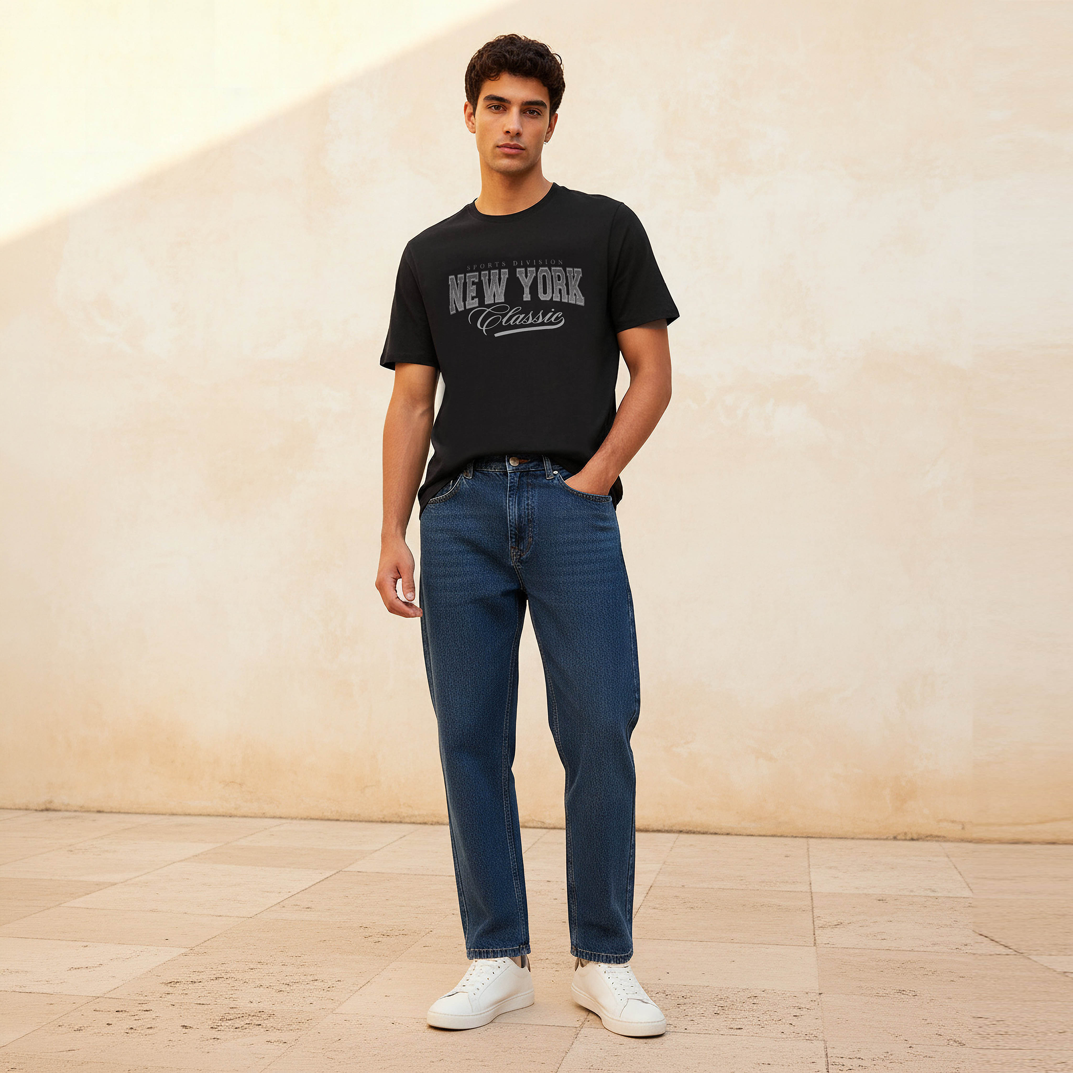 Men Slim Fit Crew Neck Short Sleeve Varsity Print T-shirt-PROMO_SP_QA_2FOR49_110625-image-3