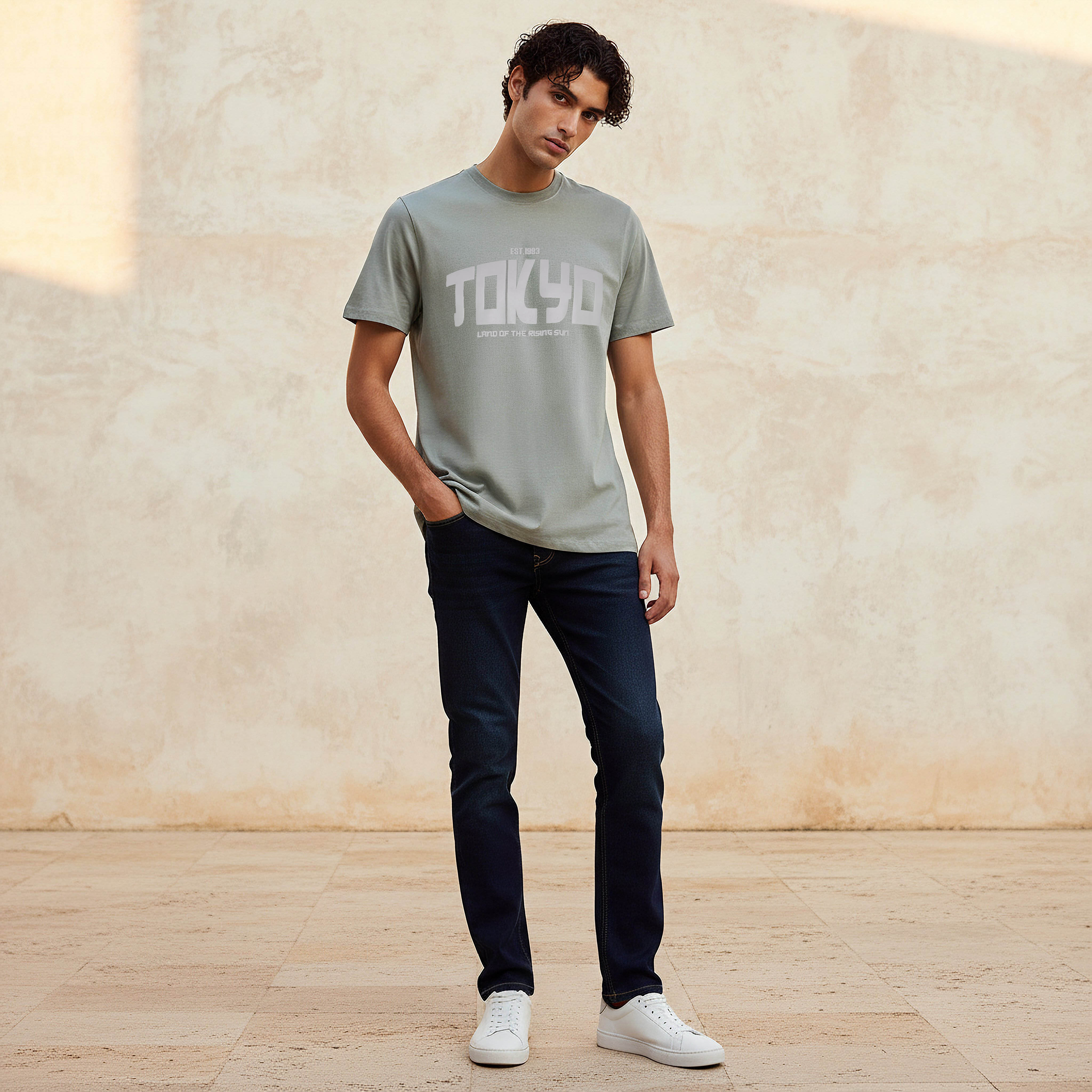 Men Slim Fit Crew Neck Short Sleeve Varsity Print T-shirt-PROMO_SP_QA_2FOR49_110625-image-3