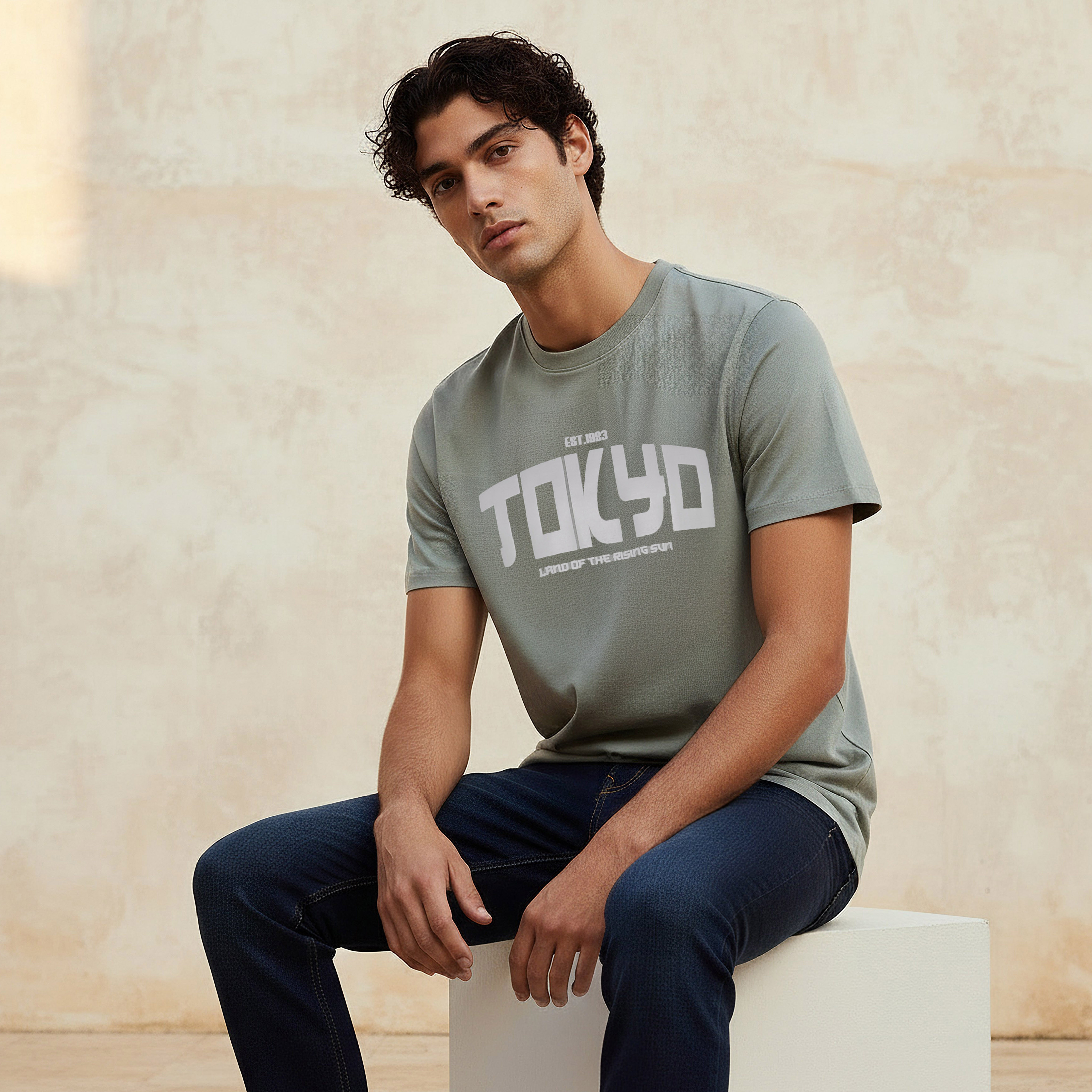 Men Slim Fit Crew Neck Short Sleeve Varsity Print T-shirt-PROMO_SP_QA_2FOR49_110625-image-5