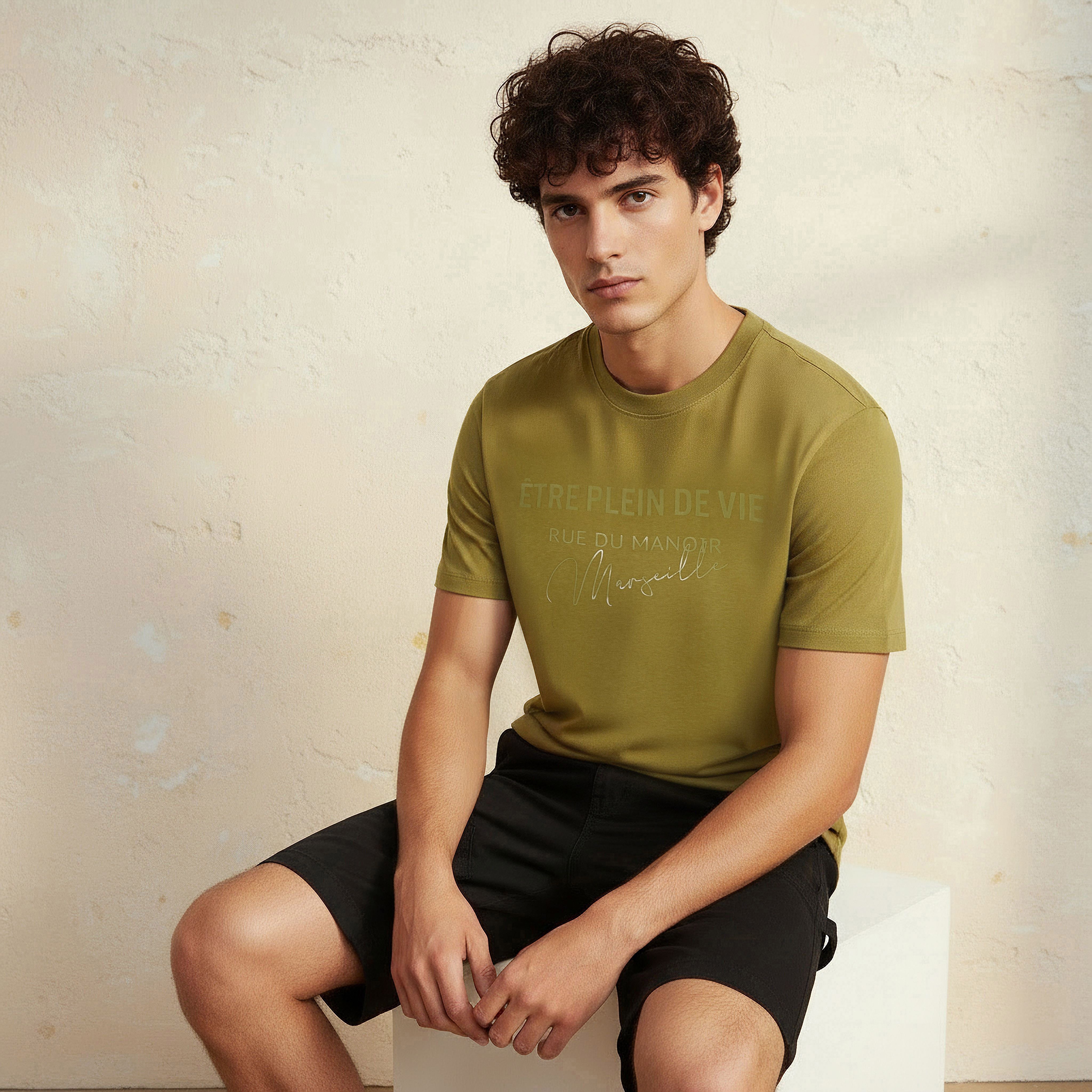 Men Slim Fit Crew Neck Short Sleeves Graphic Print T-shirt-PROMO_SP_OM_2FOR5_130625-image-5