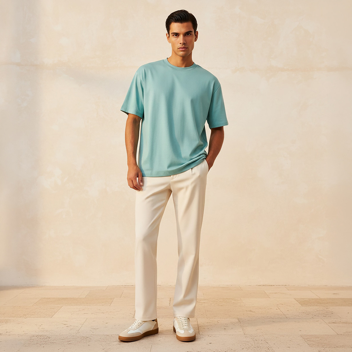 Men Relaxed Fit Crew Neck Short Sleeve T-shirt-men-clothing-tshirtsandpolos-tshirts-image-3