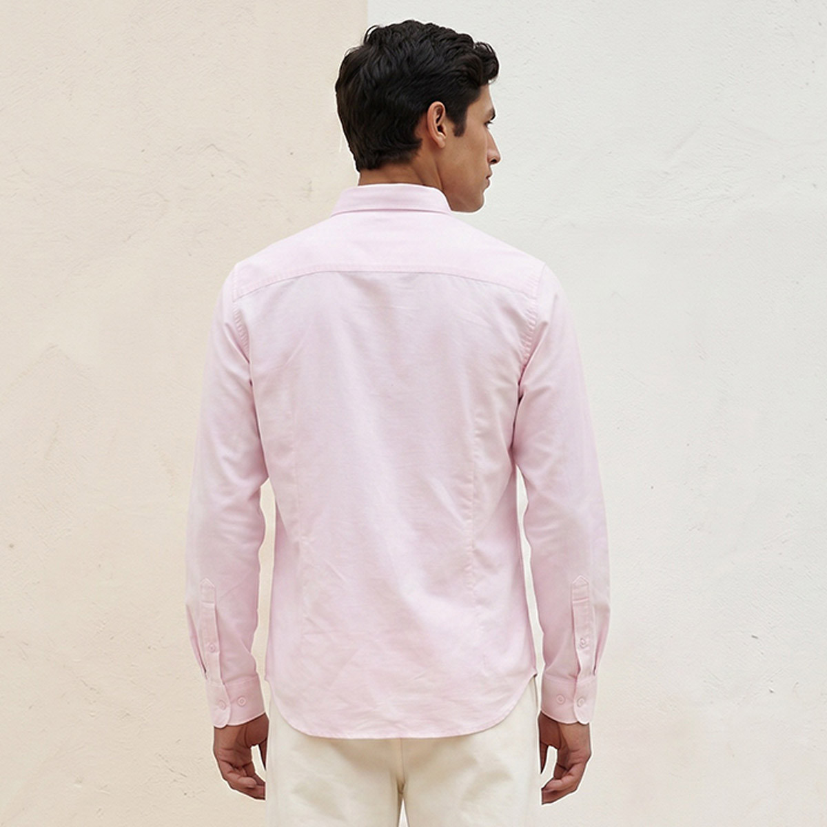 Splash Basic Regular Fit Button Down Collar Long Sleeves Shirt-men-clothing-shirts-image-4