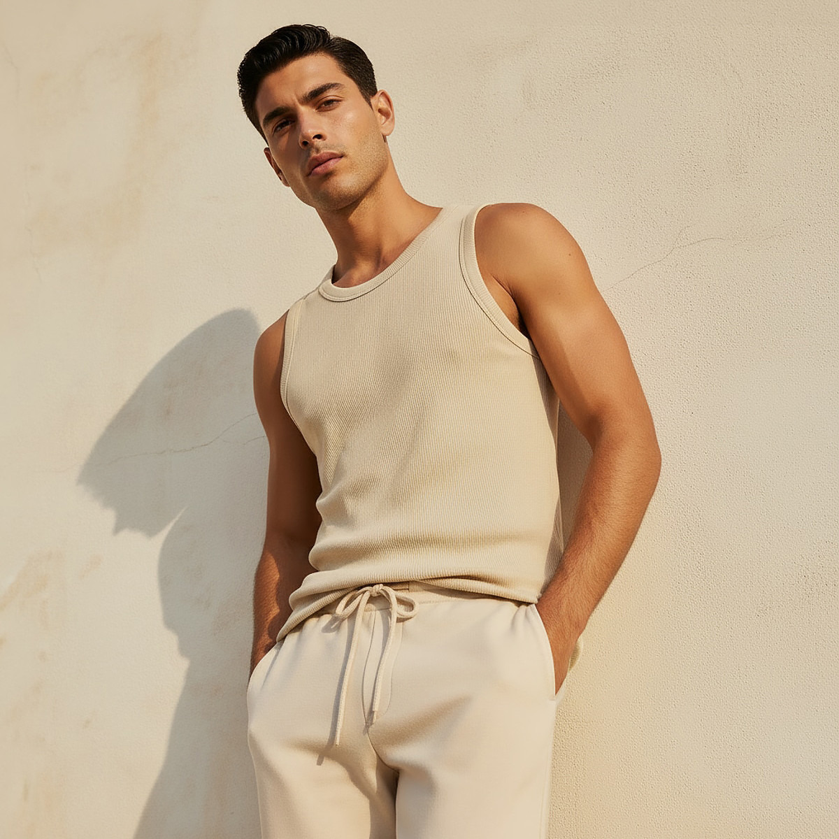 Splash Basic Ribbed Vest-men-clothing-tshirtsandpolos-vests-image-1