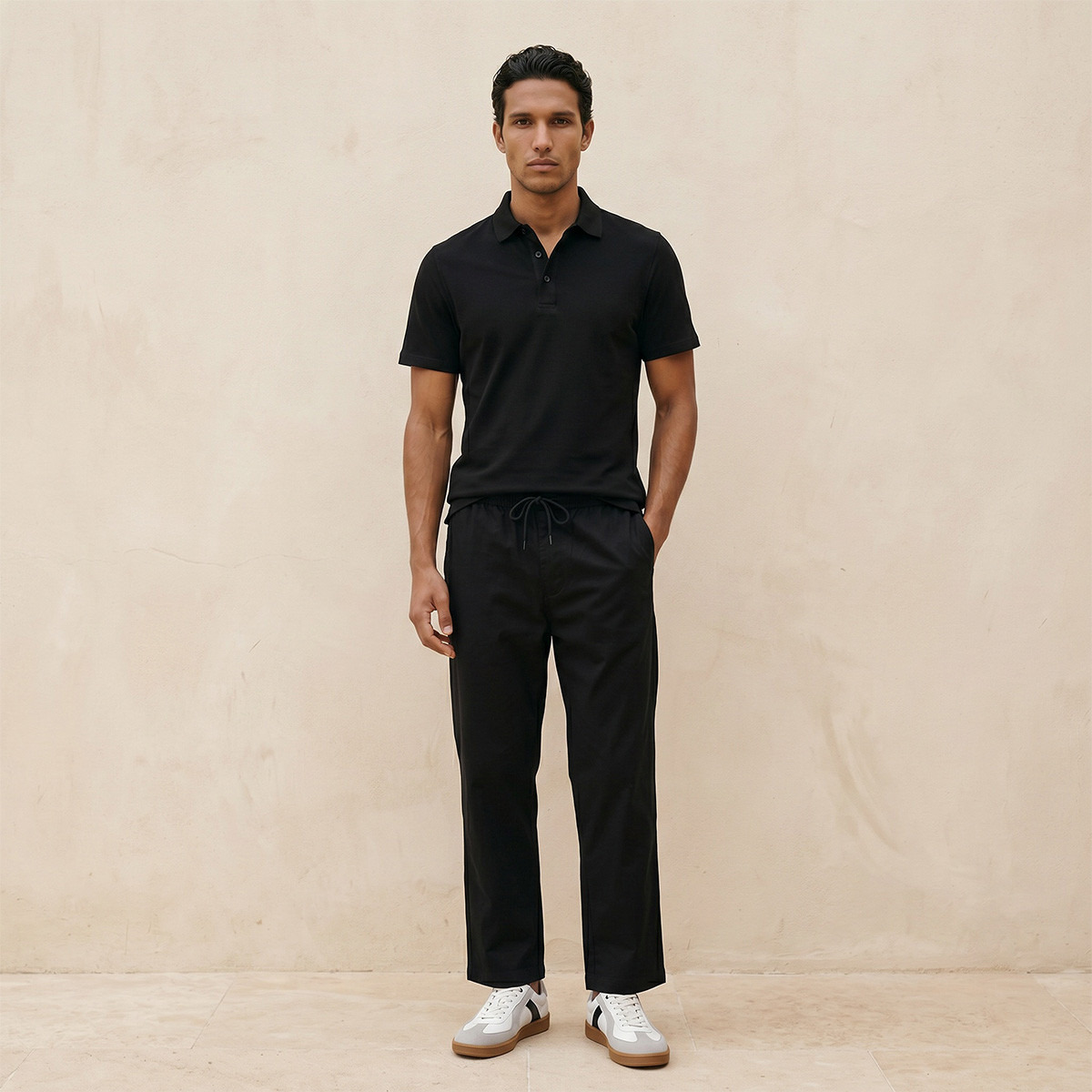 Splash Basic Short Sleeves Textured Polo T-shirt-men-clothing-tshirtsandpolos-polos-image-3