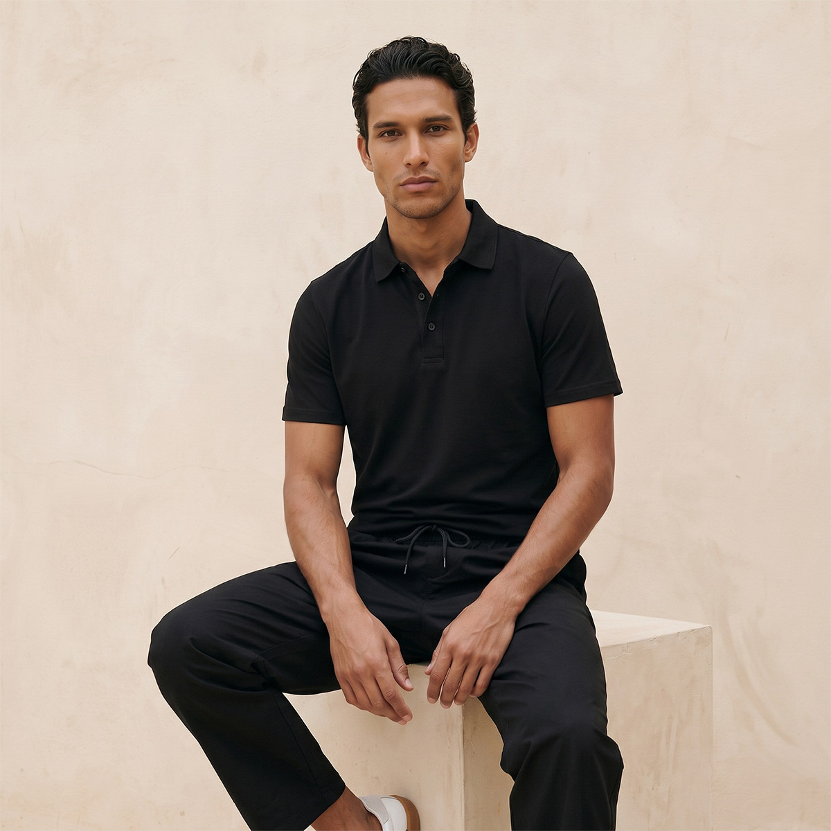 Splash Basic Short Sleeves Textured Polo T-shirt-men-clothing-tshirtsandpolos-polos-image-5