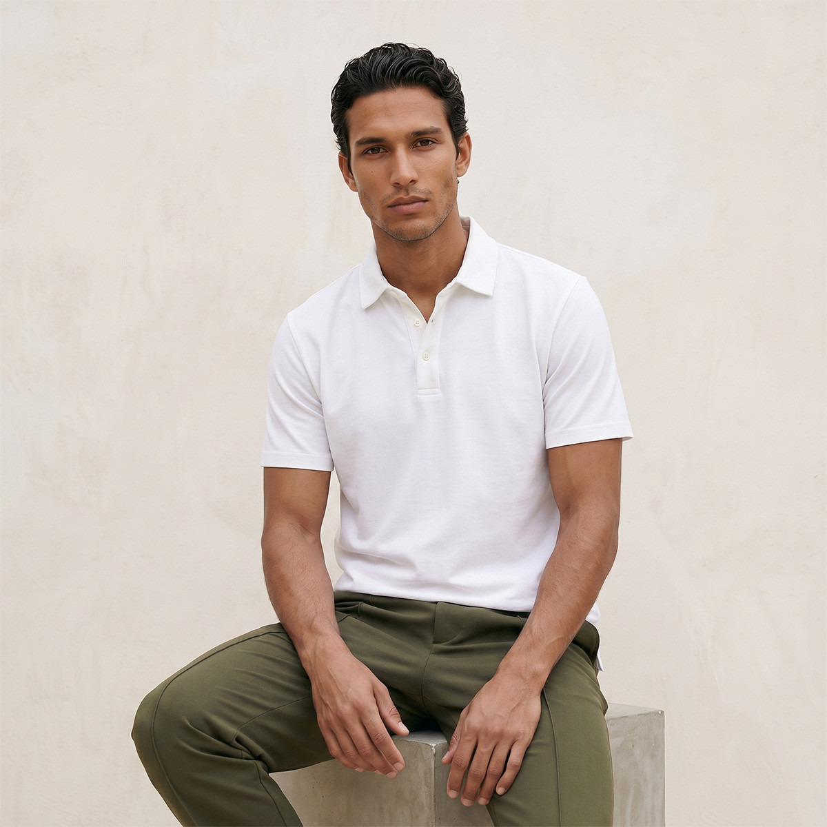 Splash Basic Short Sleeves Textured Polo T-shirt-men-clothing-tshirtsandpolos-polos-image-5