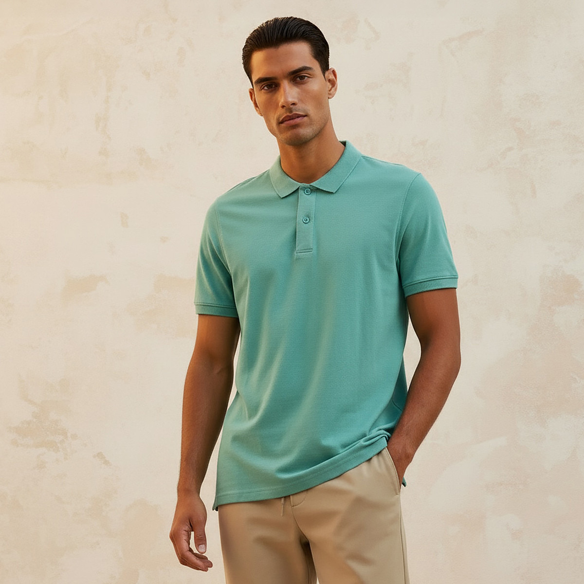 Splash Basics Textured Polo T-shirt-men-clothing-tshirtsandpolos-polos-image-1