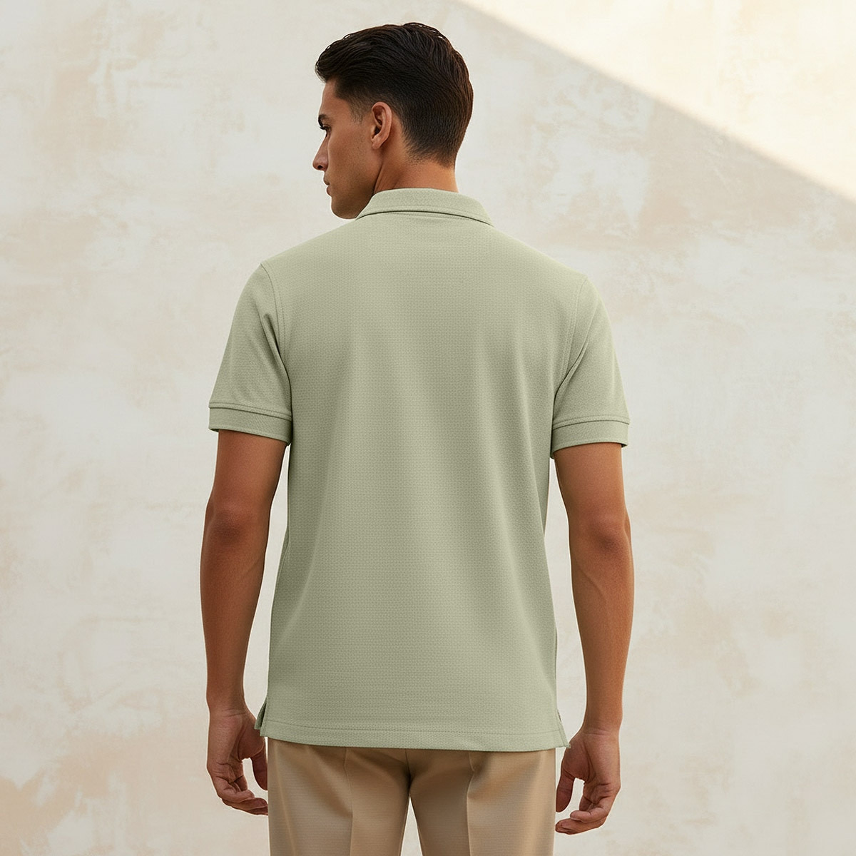 Splash Basic Short Sleeves Textured Polo T-shirt-men-clothing-tshirtsandpolos-polos-image-4