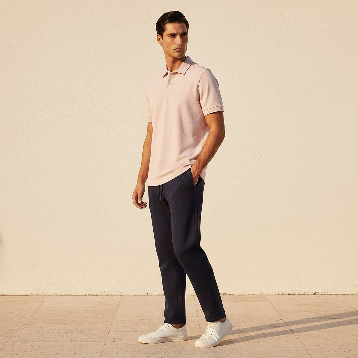 Splash Basic Short Sleeves Textured Polo T-shirt-men-clothing-tshirtsandpolos-polos-image-5