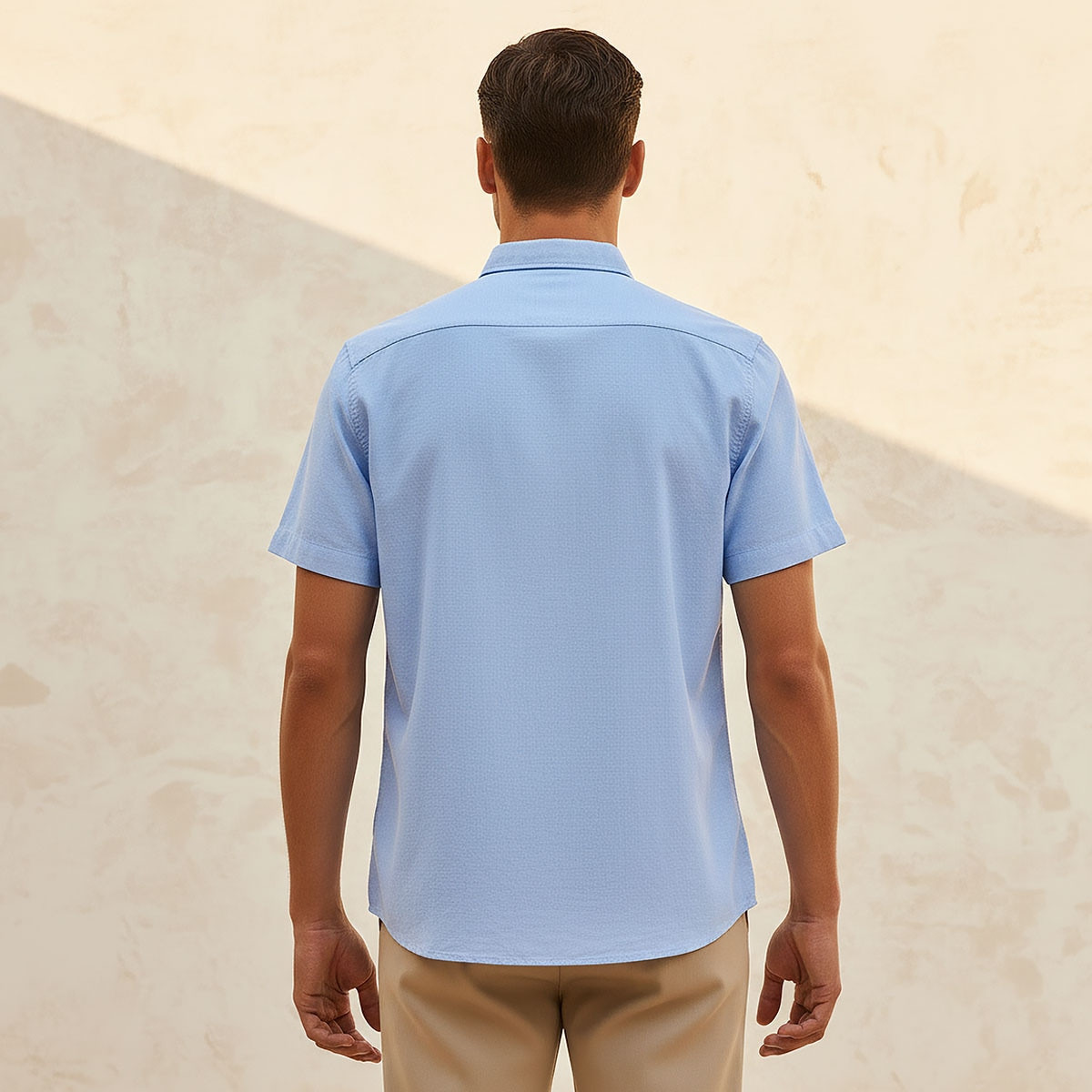 قميص بياقة وقصة عادية وأكمام قصيرة من سبلاش بيزك-men-clothing-shirts-image-4